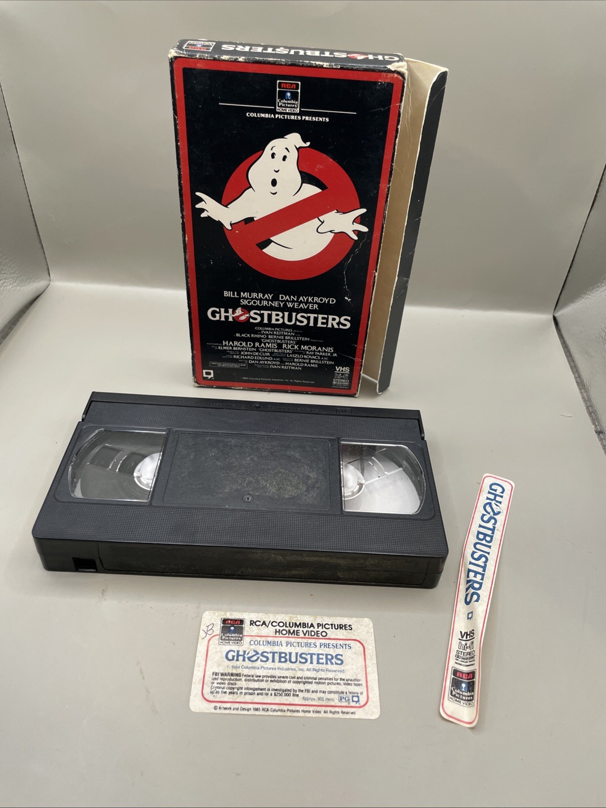 Ghostbusters VHS First Print Full Box Good Condition 1985 RCA Columbia