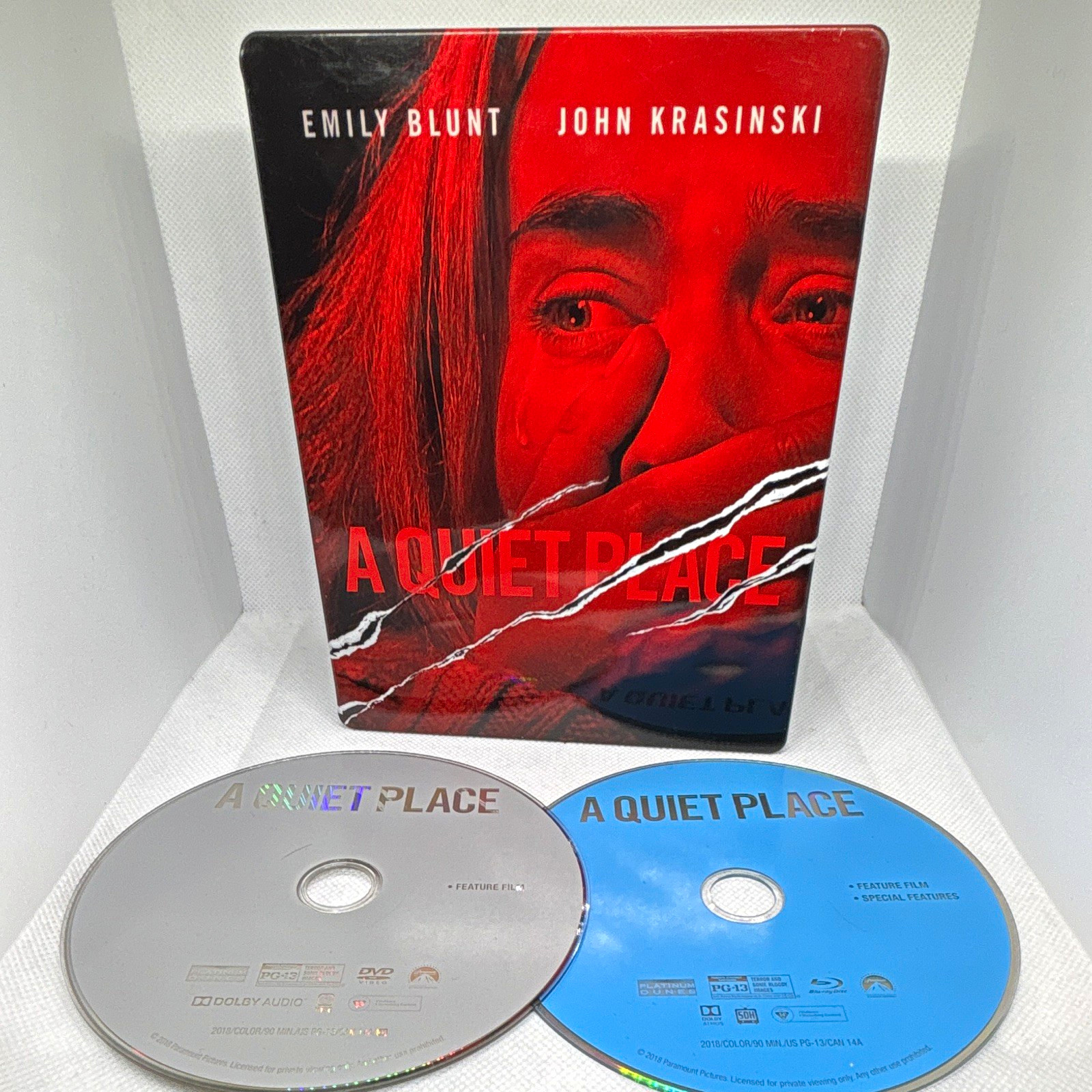 Paramount A Quiet Place Blu-ray Steelbook w/ Special Features Blunt Krasinski
