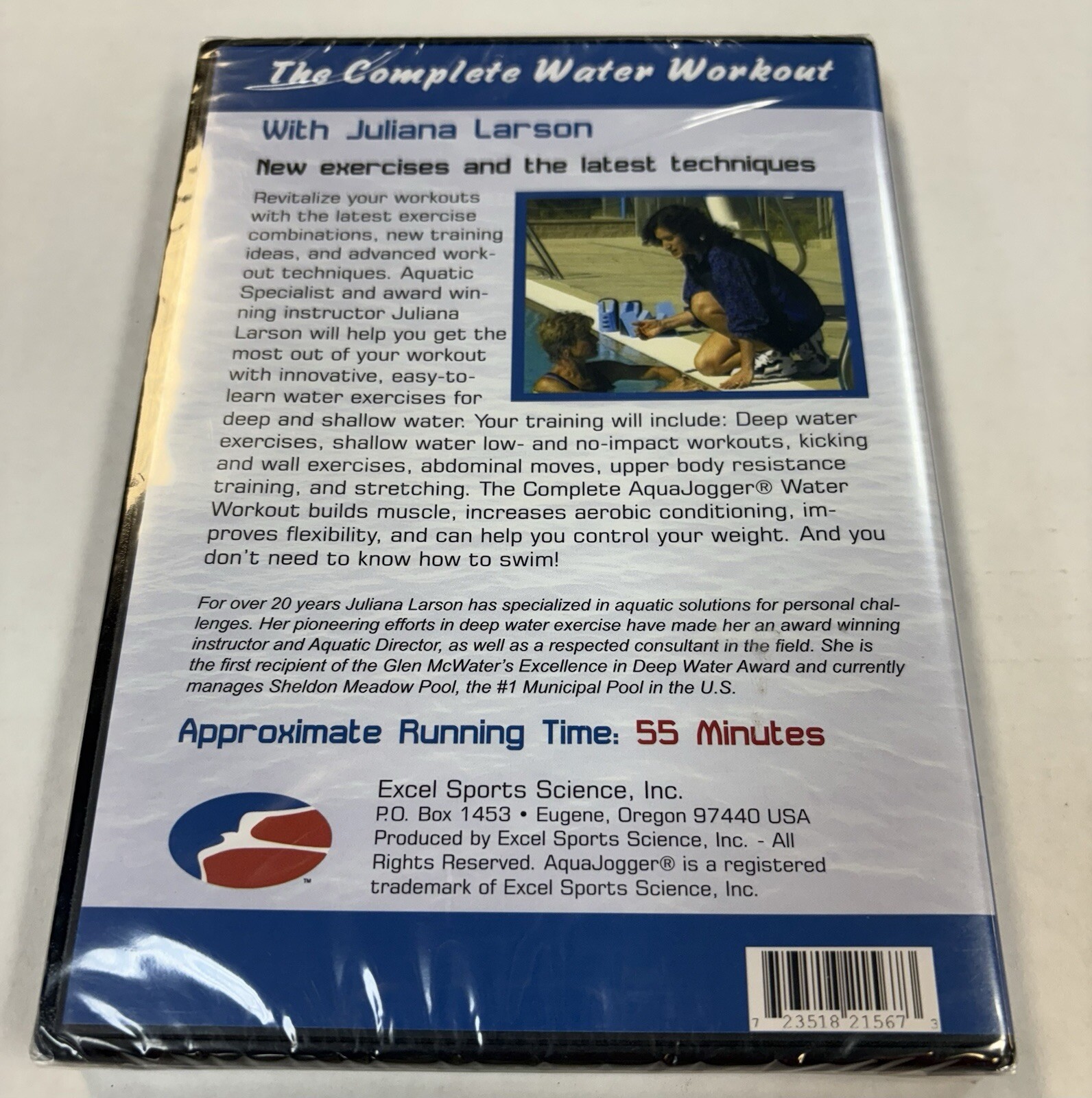 Aqua Jogger The Complete Water Exercise Workout Juliana Larson DVD New Sealed