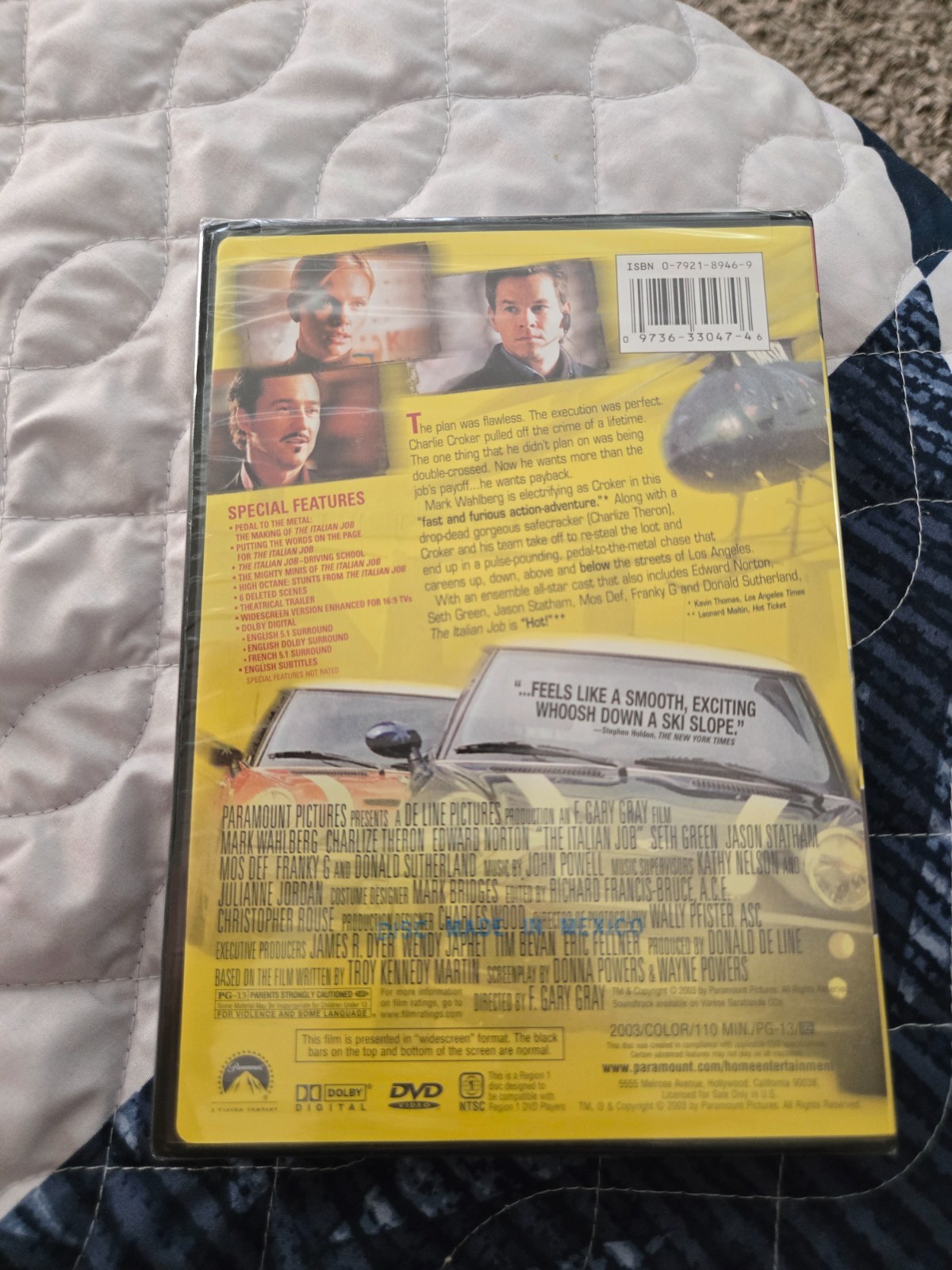 The Italian Job (DVD, 2003, Widescreen) NEW
