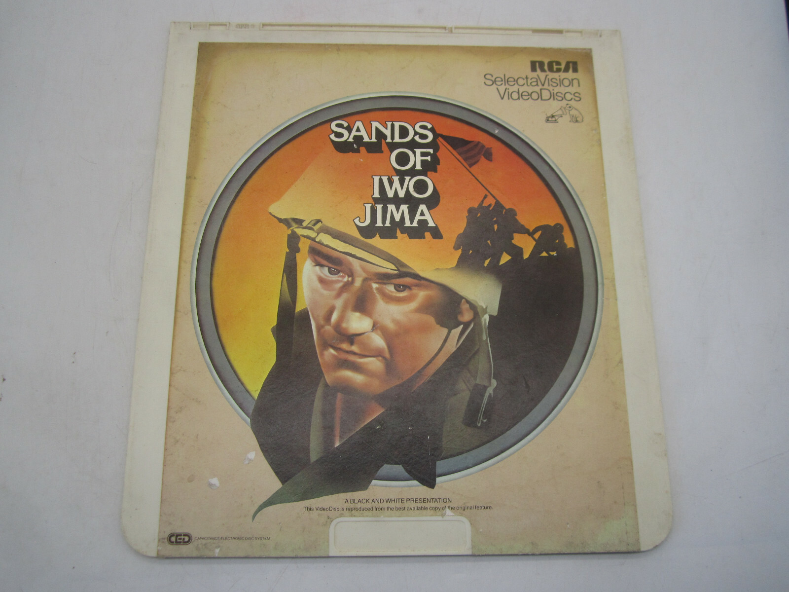 Sands of Iwo Jima (1949) RCA CED Videodisc John Wayne Adele Mara John Agar