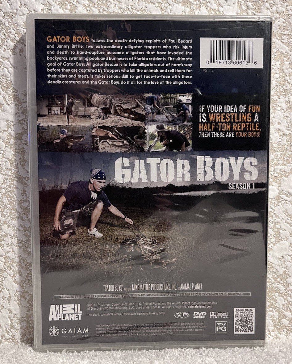 Gator Boys: Season 1 (DVD, 2013) FL Alligator Trappers NEW & Sealed!