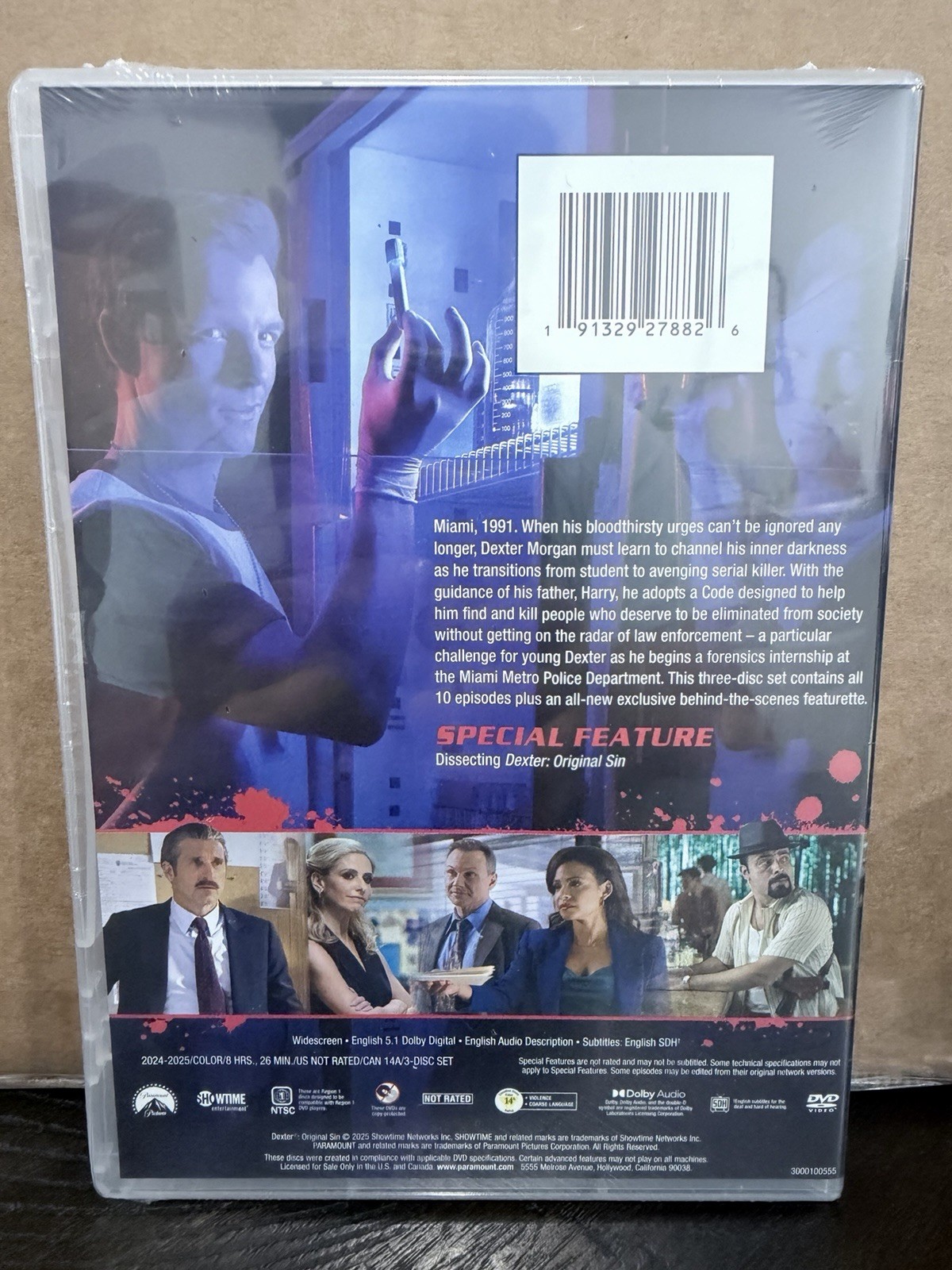 Dexter: Original Sin / DVD / New and Sealed!