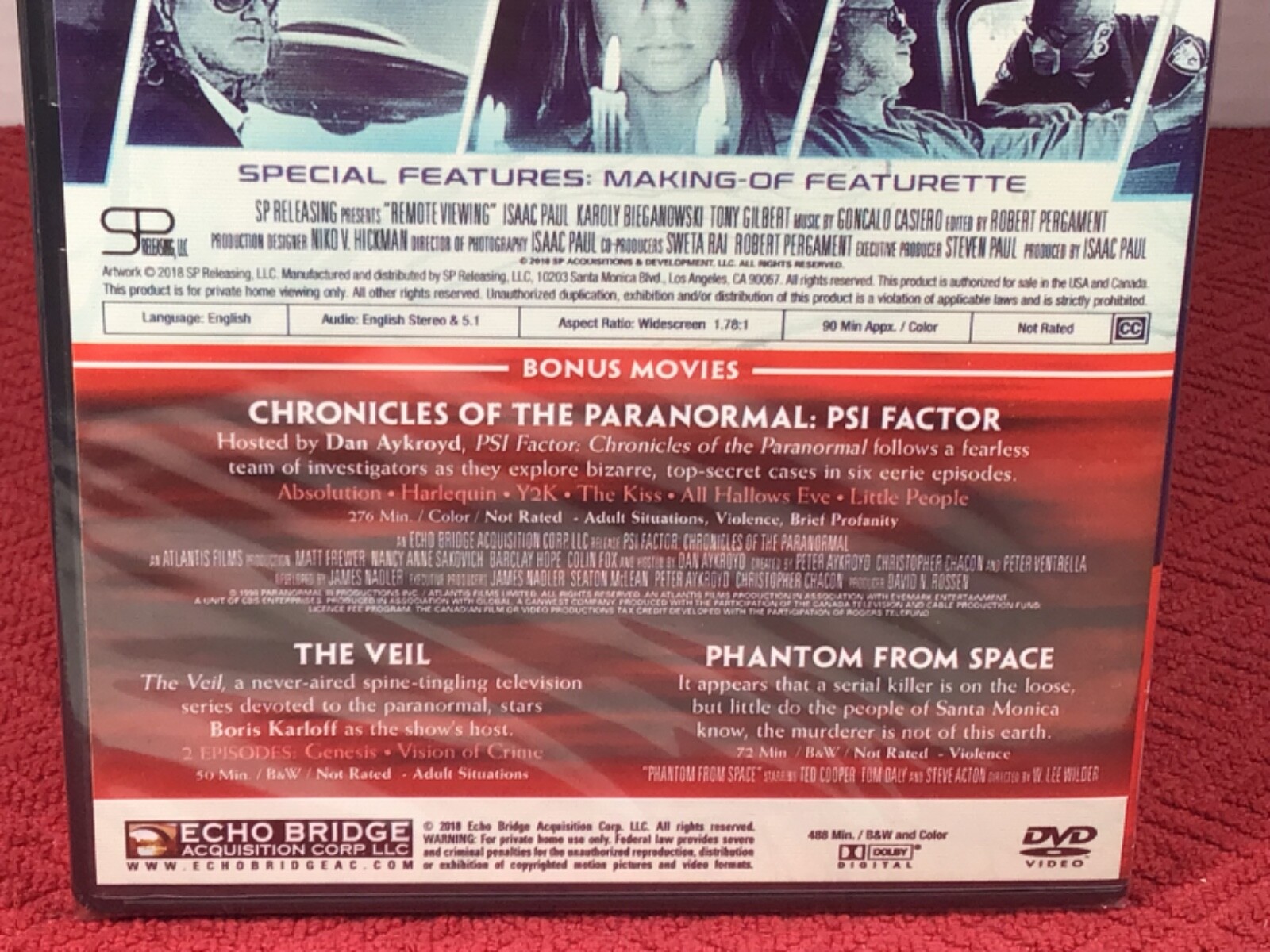 Remote Viewing (DVD, 3 movies) Widescreen. New. Fast shipping.
