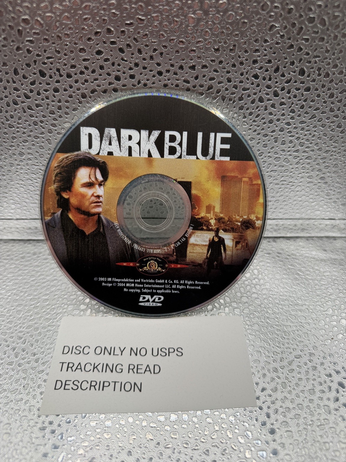Dark Blue DVD 2002 Widescreen Kurt Russell Ron Shelton Crime Thriller