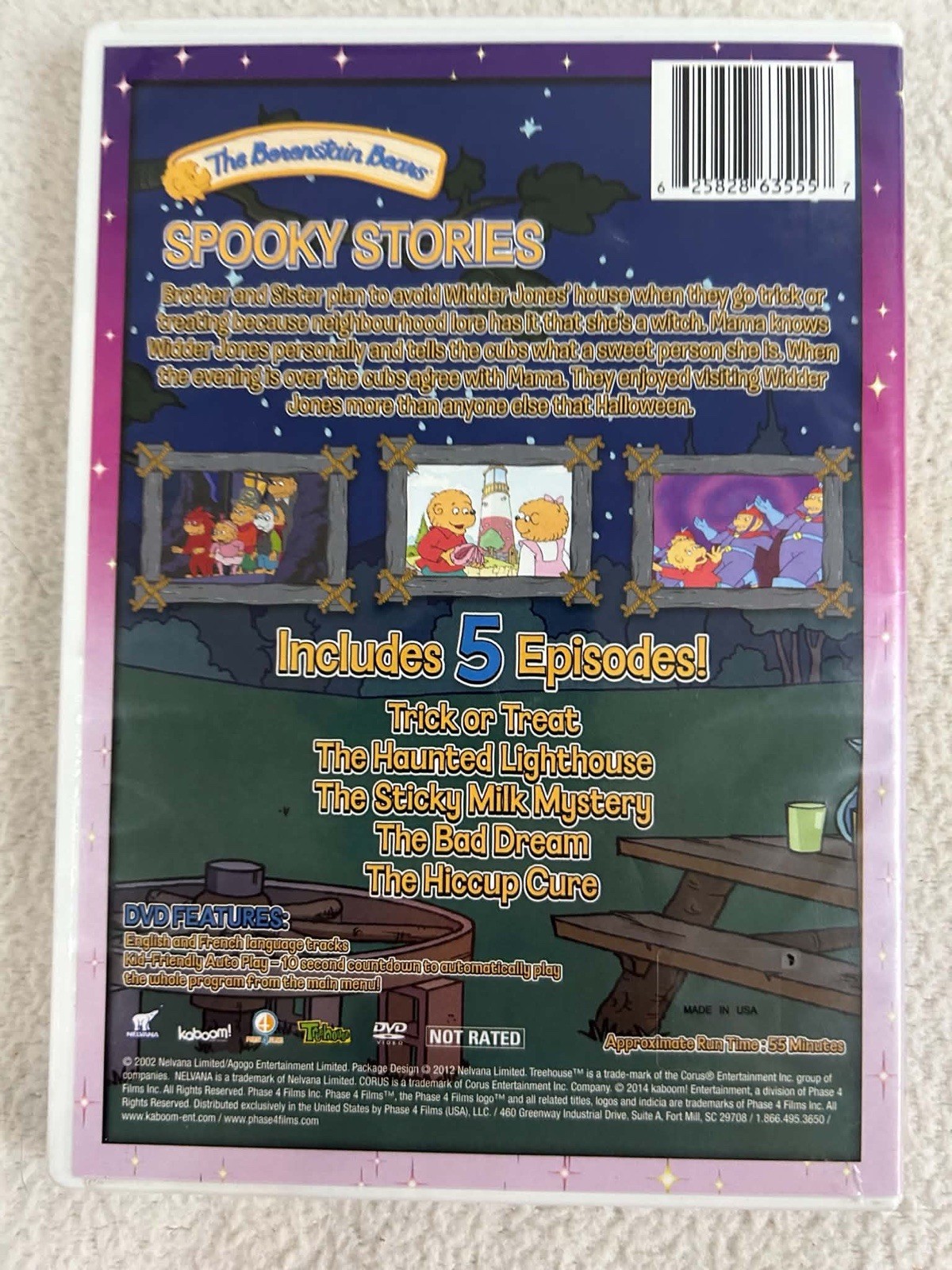Berenstain Bears DVD Lot of 3 Trick or Treat Fun Family Adventure I Love Brother