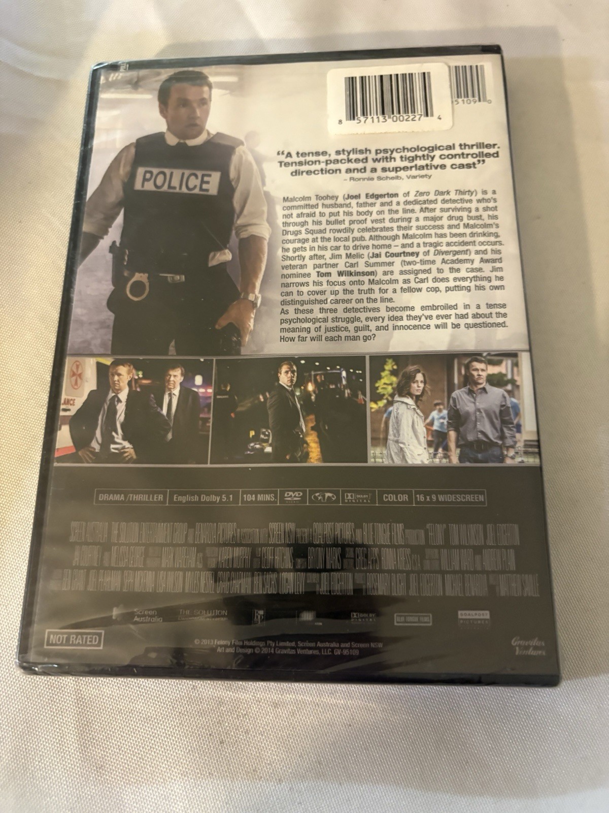 Felony–DVD–2015–Tom Wilkinson–Widescreen–BRAND NEW & SEALED