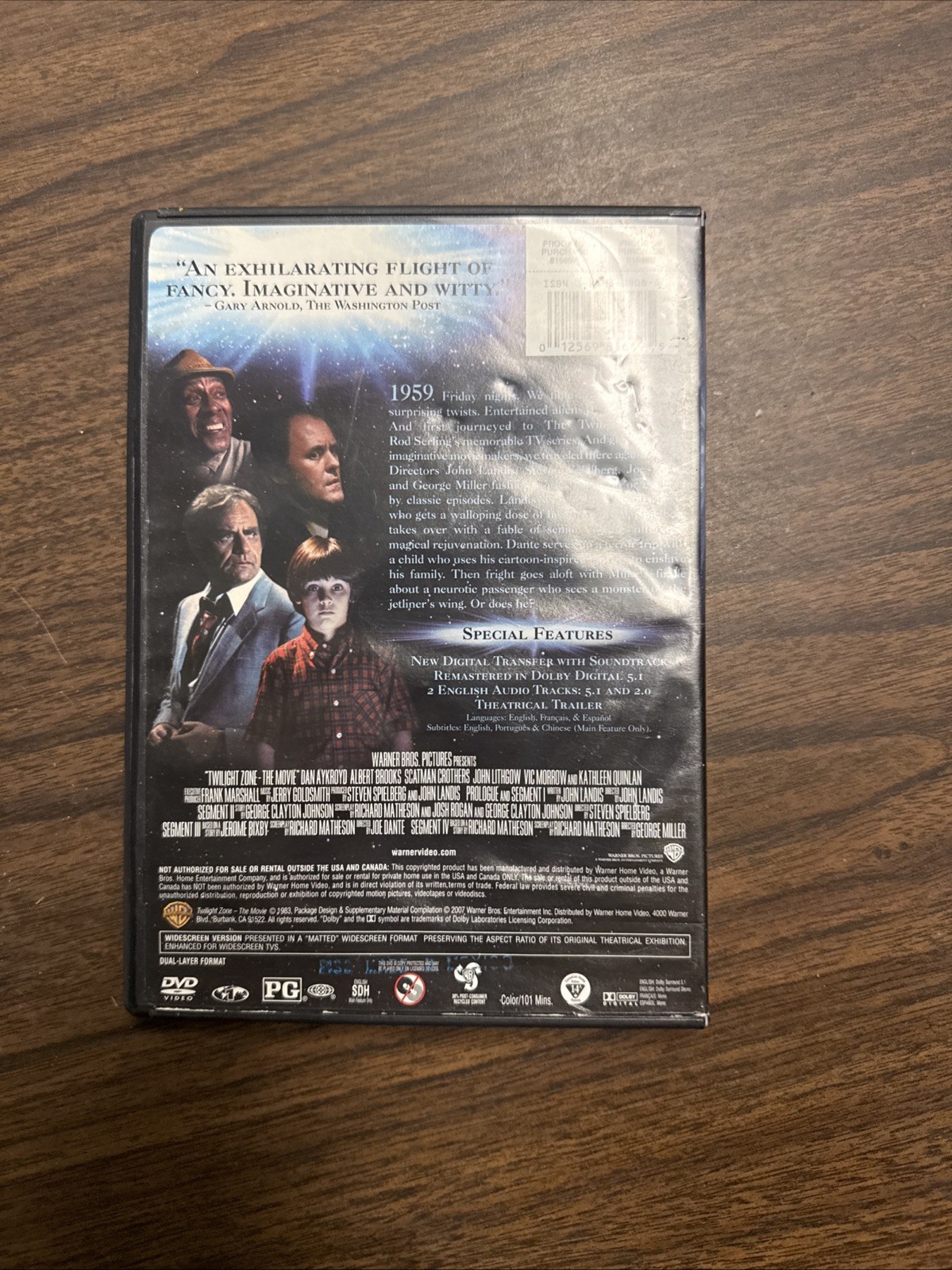 Twilight Zone: The Movie (DVD, 2007)