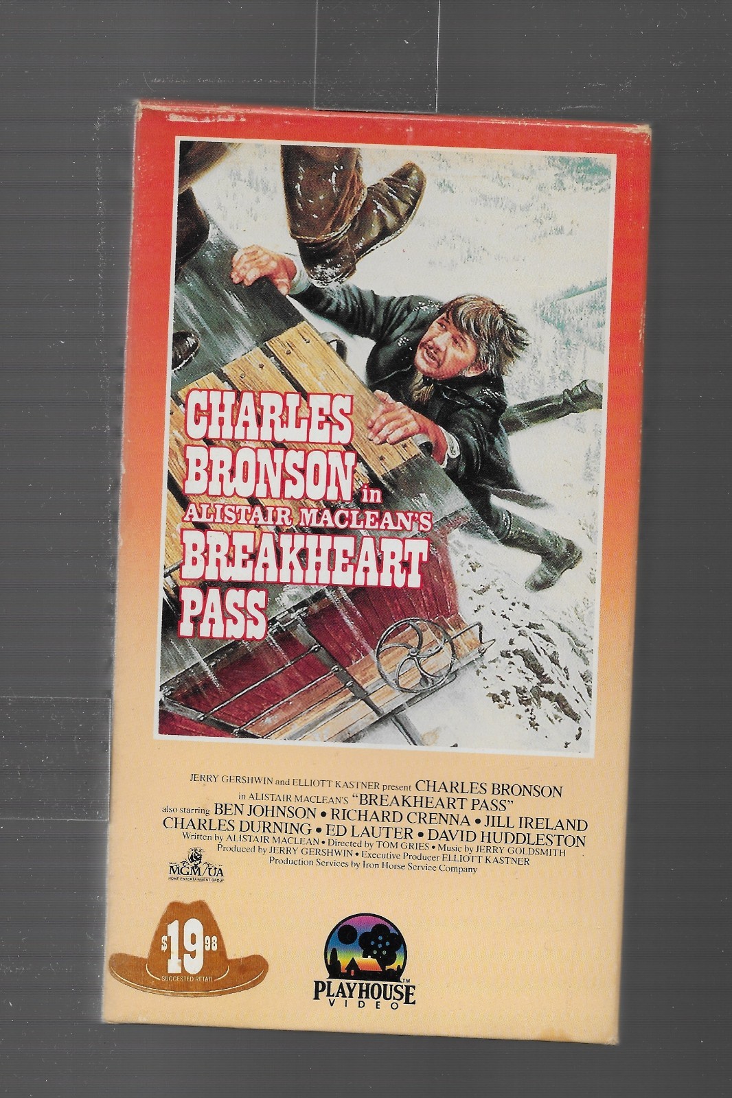 Breakheart Pass VHS Tape 1975 Charles Bronson Jill Ireland Ben Johnson Western