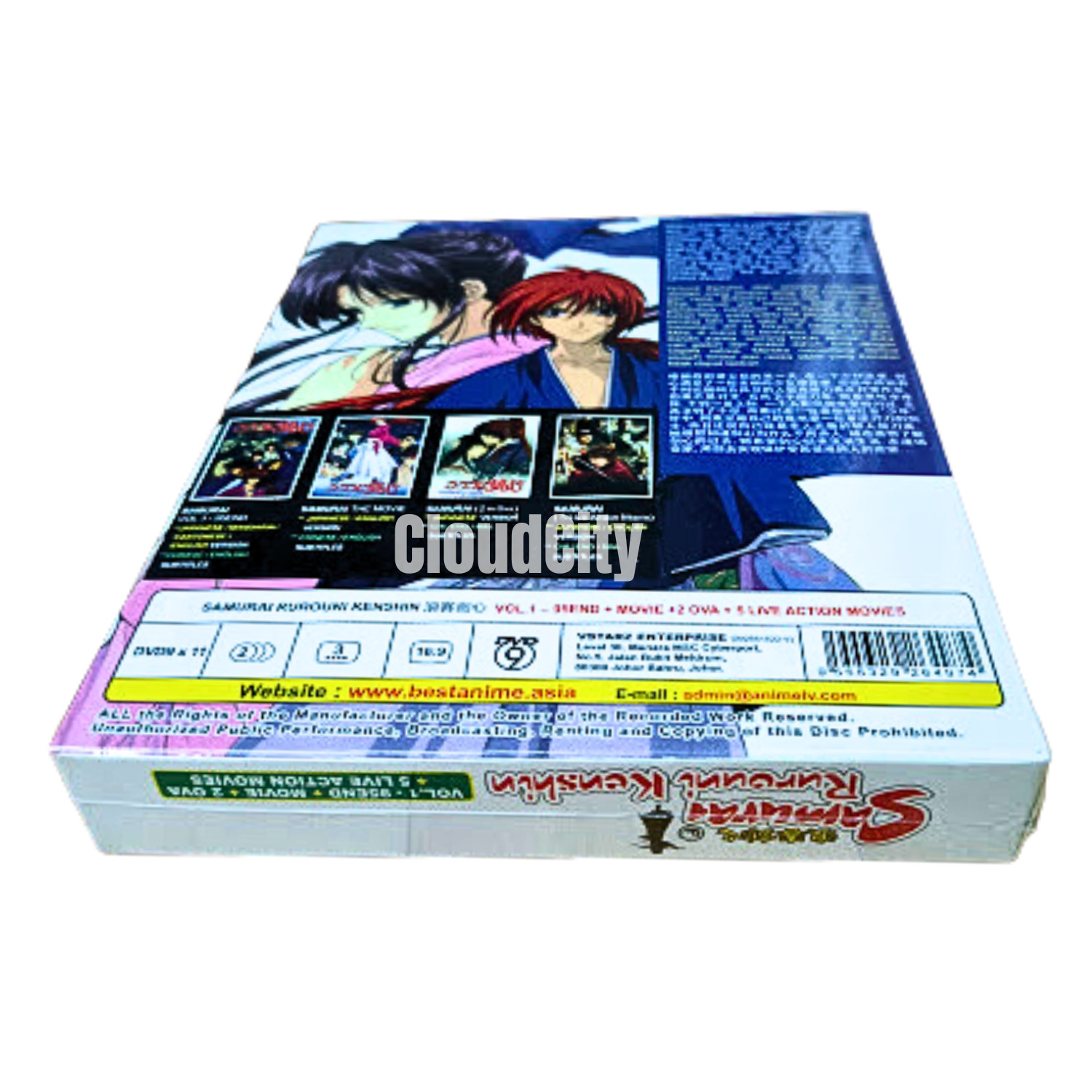 Samurai Rurouni Kenshin Vol 1-95 + Movie +2 OVA +3 Live Action Movie DVD Eng Sub