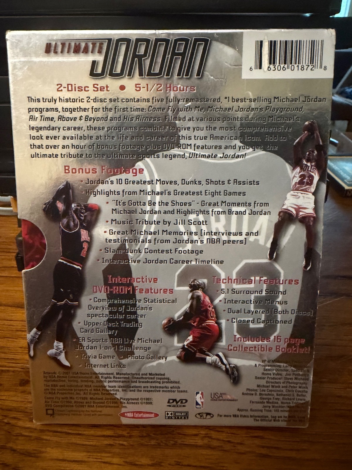 Ultimate Jordan DVD Box Set Michael Jordan Chicago Bulls Complete 2 Disc 2001
