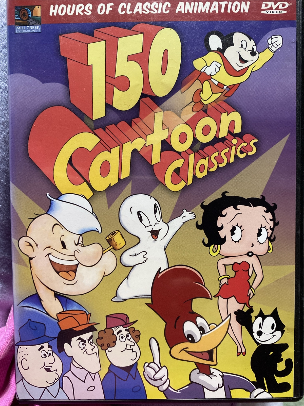 2006- 150 Cartoon Classics Popeye Betty Boop Casper Woody Woodpecker DVD 4 Disc
