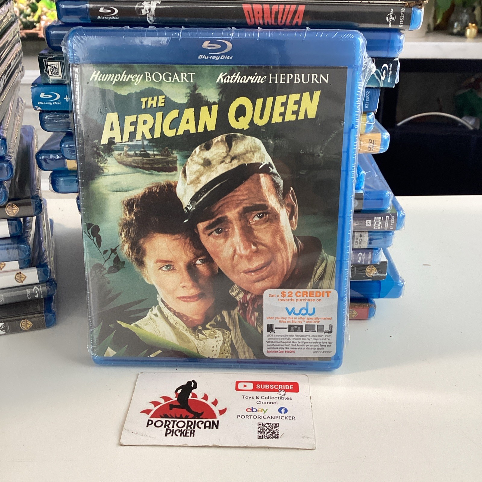 The African Queen (Blu-ray , 1951) Humphrey Bogart Katharine Hepburn Sealed