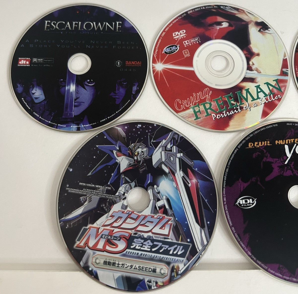 Large Mixed Lot Of 31 Anime Cartoon Movie DVDs Disc Only