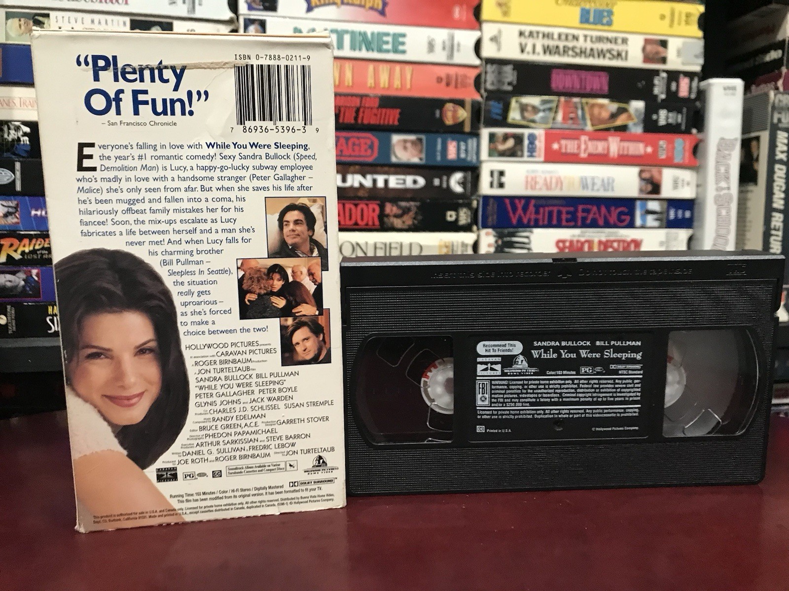 While You Were Sleeping (VHS 1995) Sandra Bullock Bill Pullman – Comedy Classic