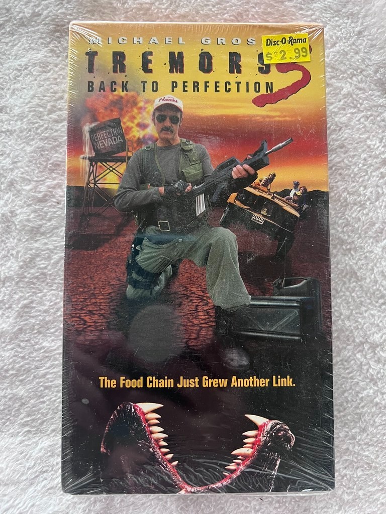 Tremors 3: Back to Perfection 2001 VHS Tape Horror Michael Gross SEALED