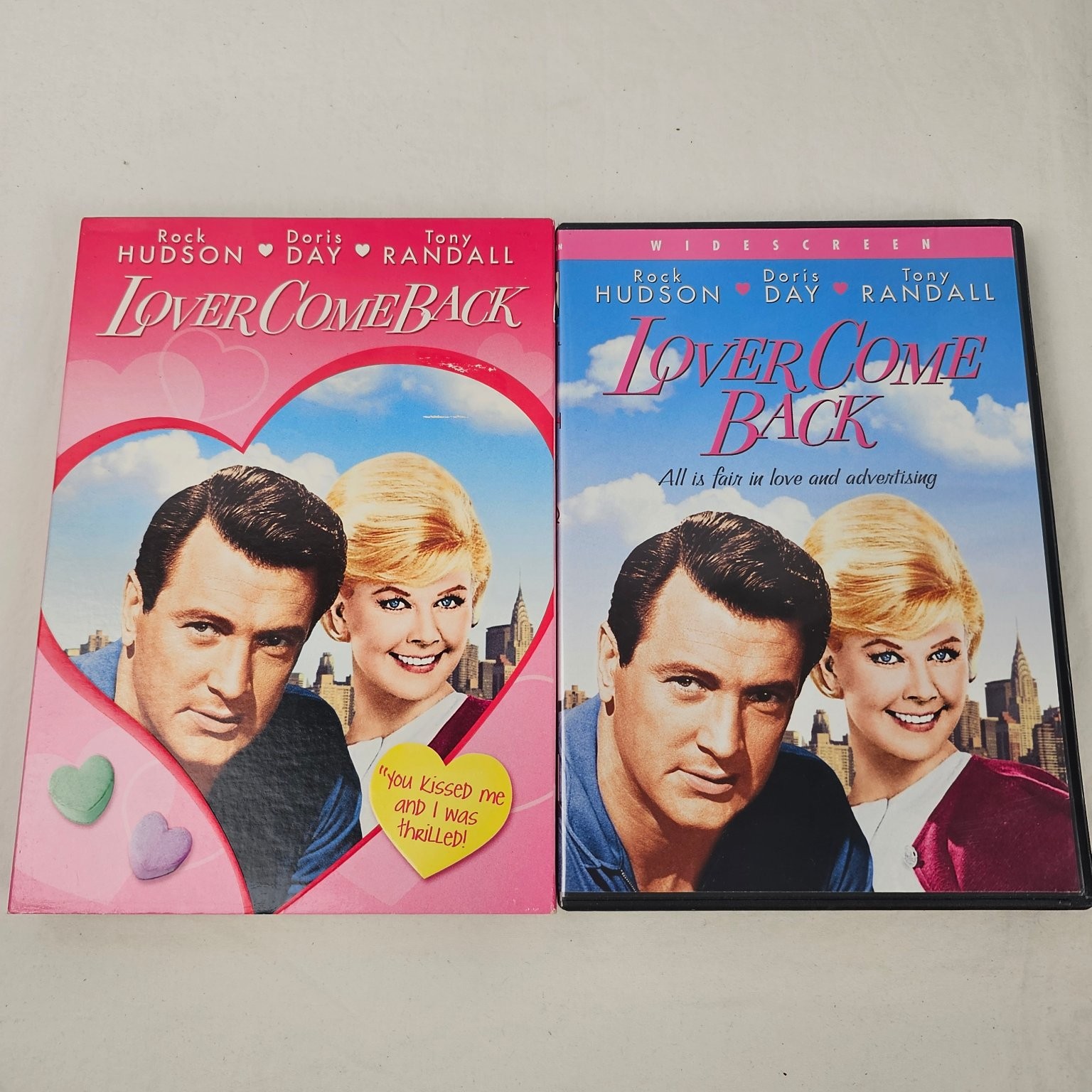 Lover Come Back DVD 1961 Rock Hudson Doris Day Tony Randall Widescreen Comedy