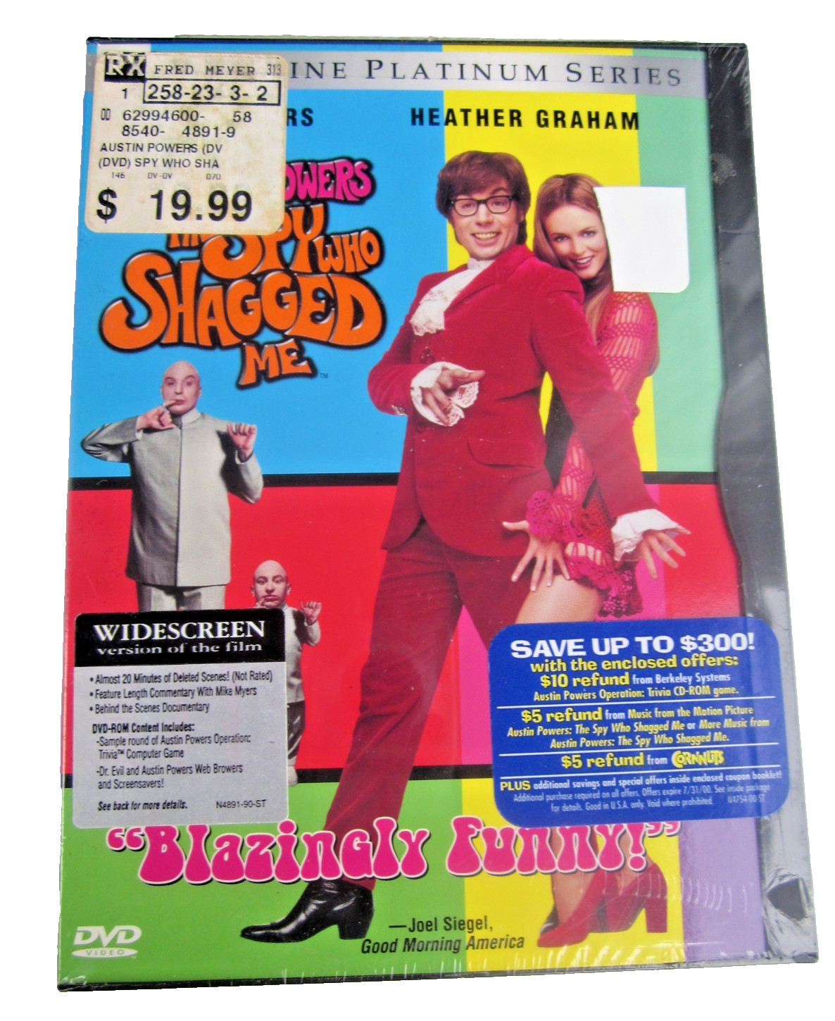 Austin Powers: The Spy Who Shagged Me (DVD, 1999, Special Edition) NEW