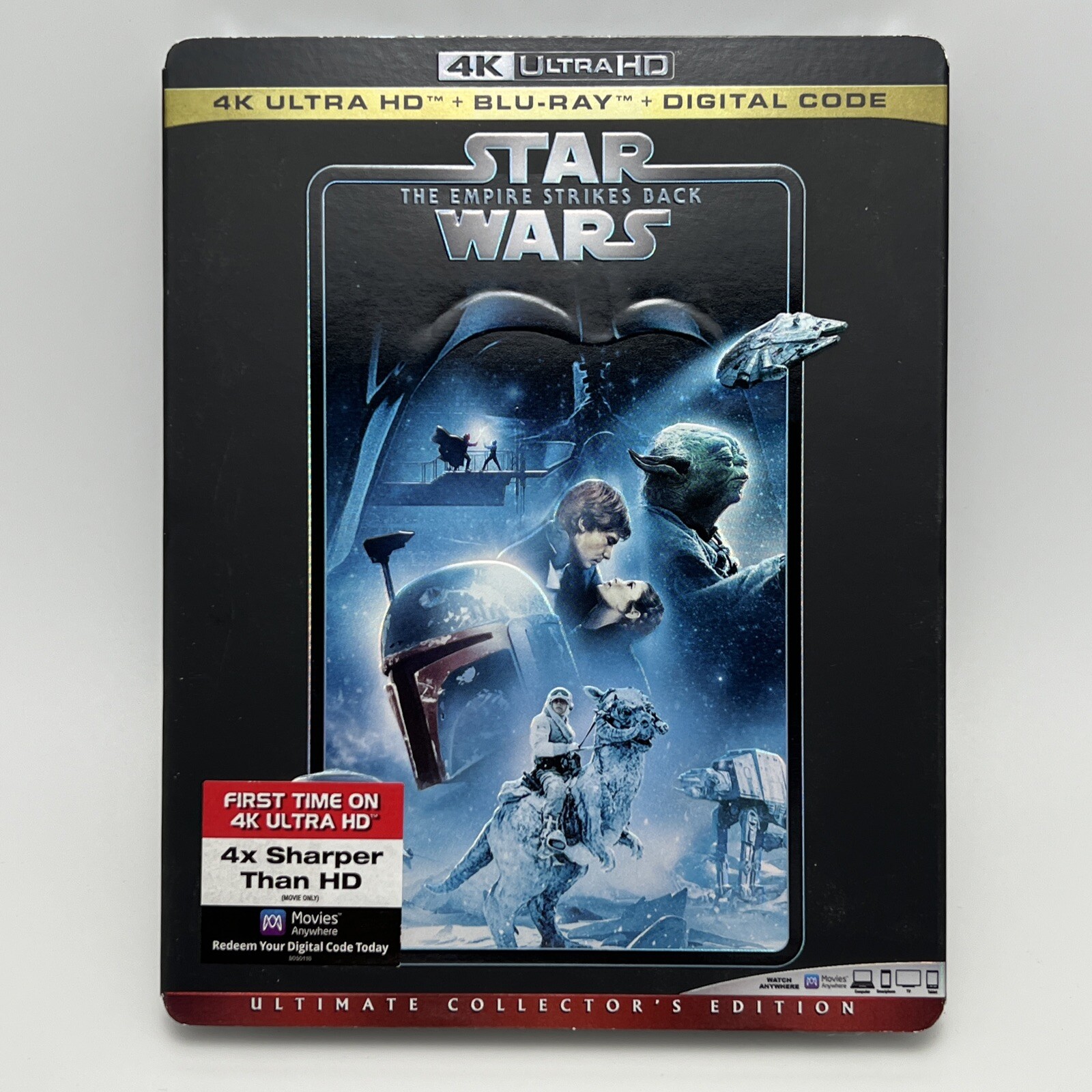 Star Wars Empire Strikes Back (1980) 4K Ultra HD Blu-ray w/RARE SLIPCOVER A++