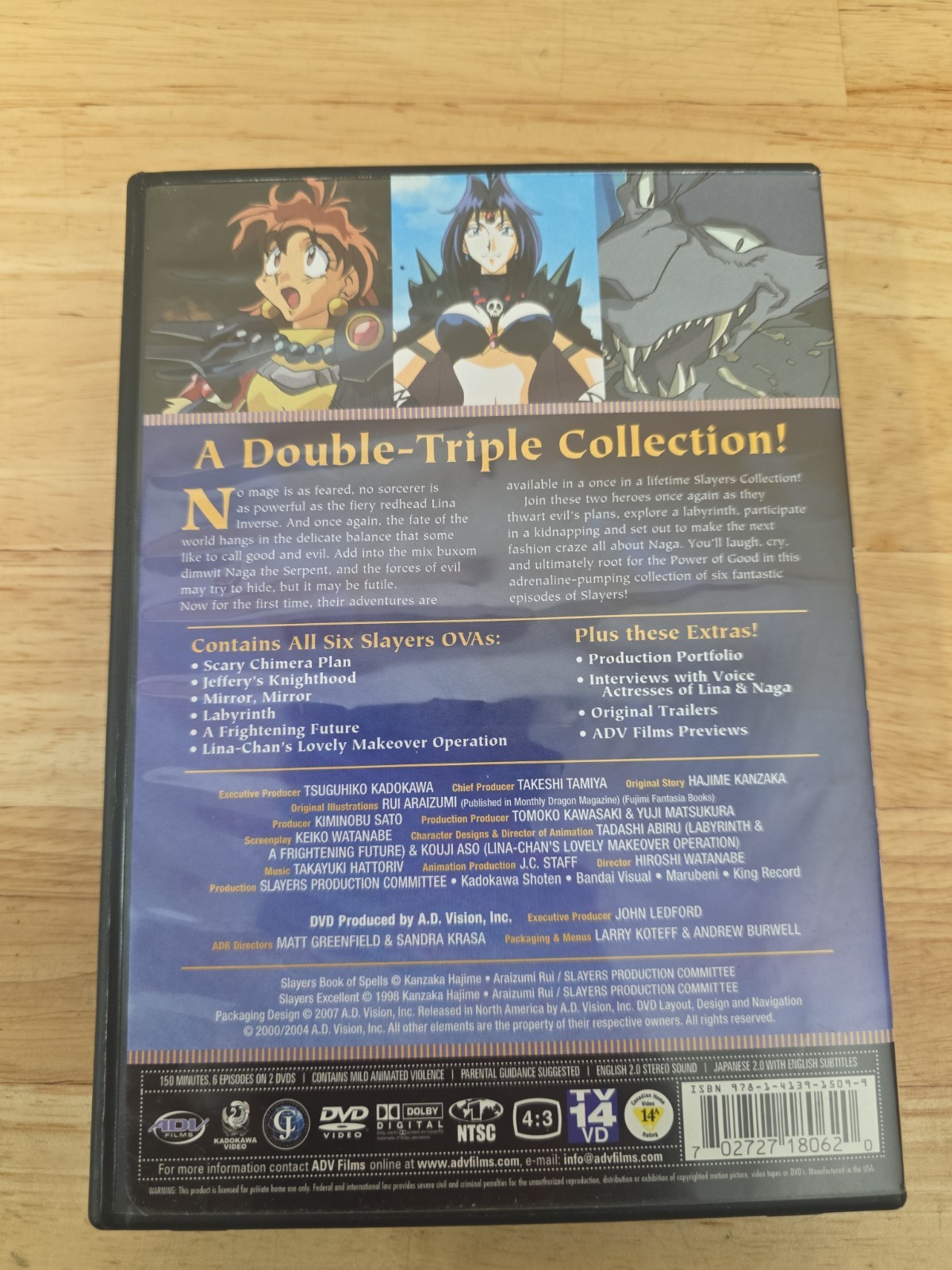 Slayers – Movies OVAs Collection (DVD, 2007, 2-Disc Set)Bonus Disc
