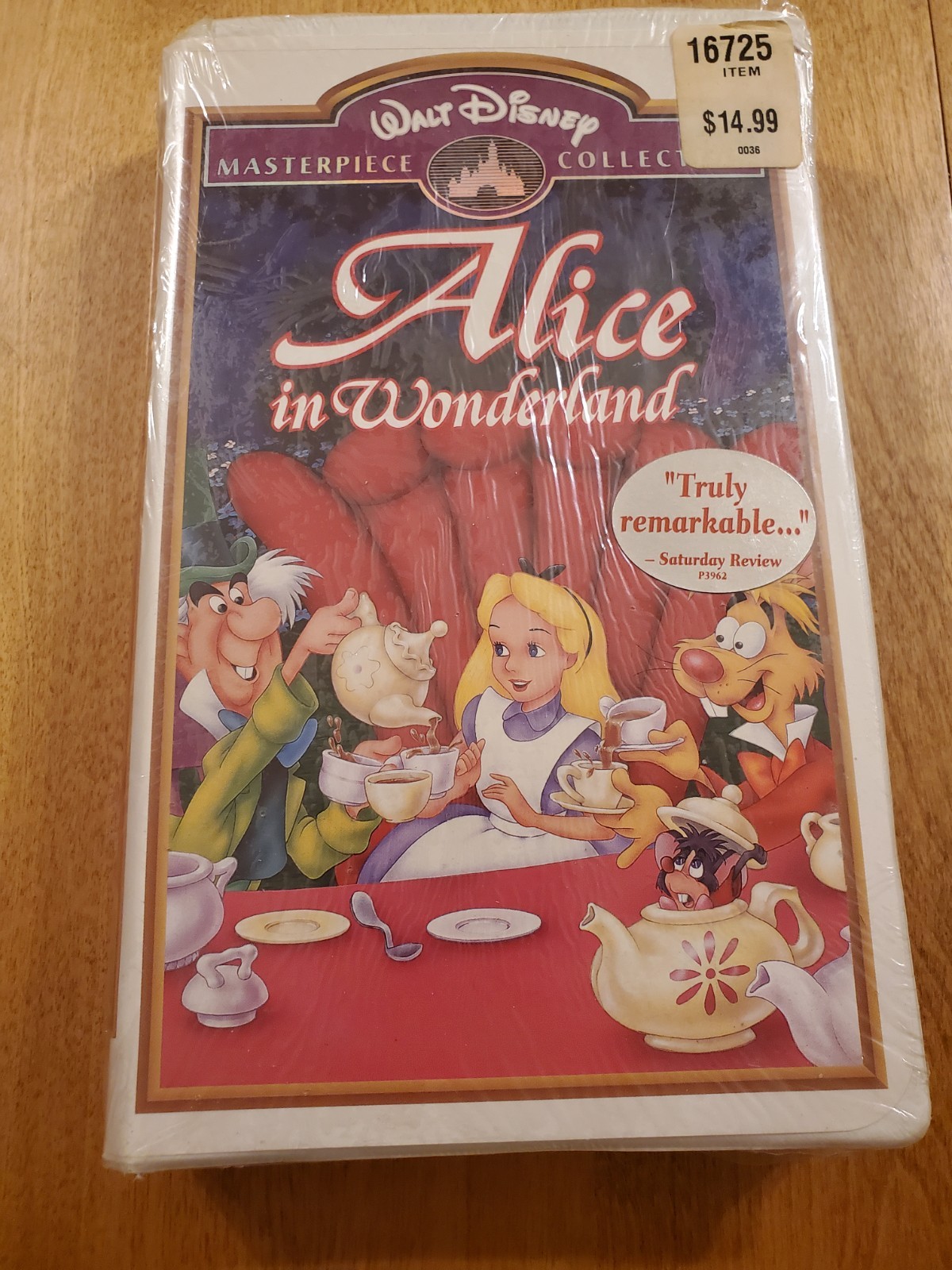 Walt Disney Alice In Wonderland Masterpiece Collection VHS Classic Animated Film