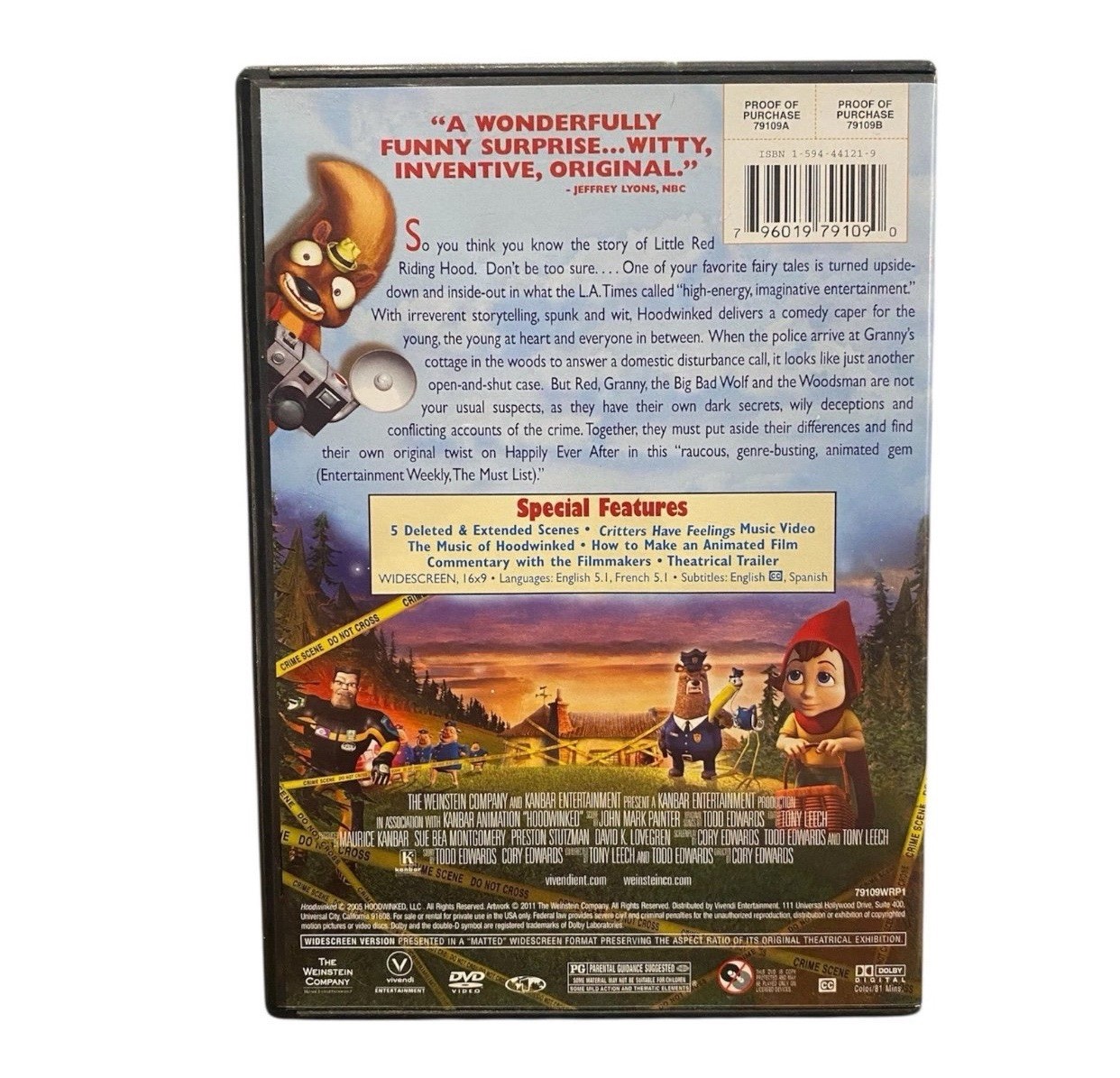 Hoodwinked (2005) OOP DVD Widescreen Version Tested Childrens Animated Movie