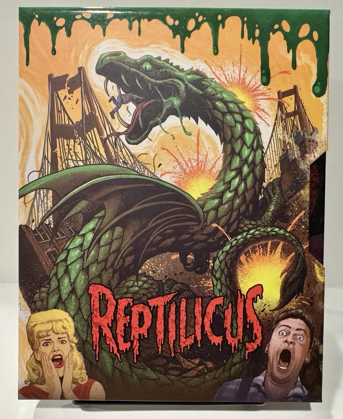 Reptilicus Limited 4K UHD + Blu-Ray w/ Slipcover Vinegar Syndrome VS 1962 Kaiju