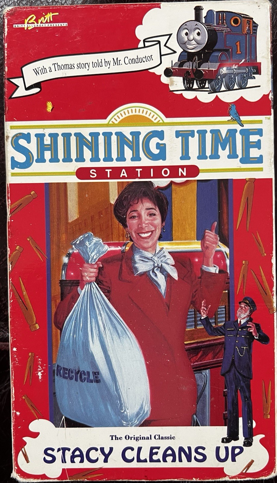 Shining Time Station : Stacy Cleans Up (VHS, 1993) Thomas Rare – Very Good Tape!