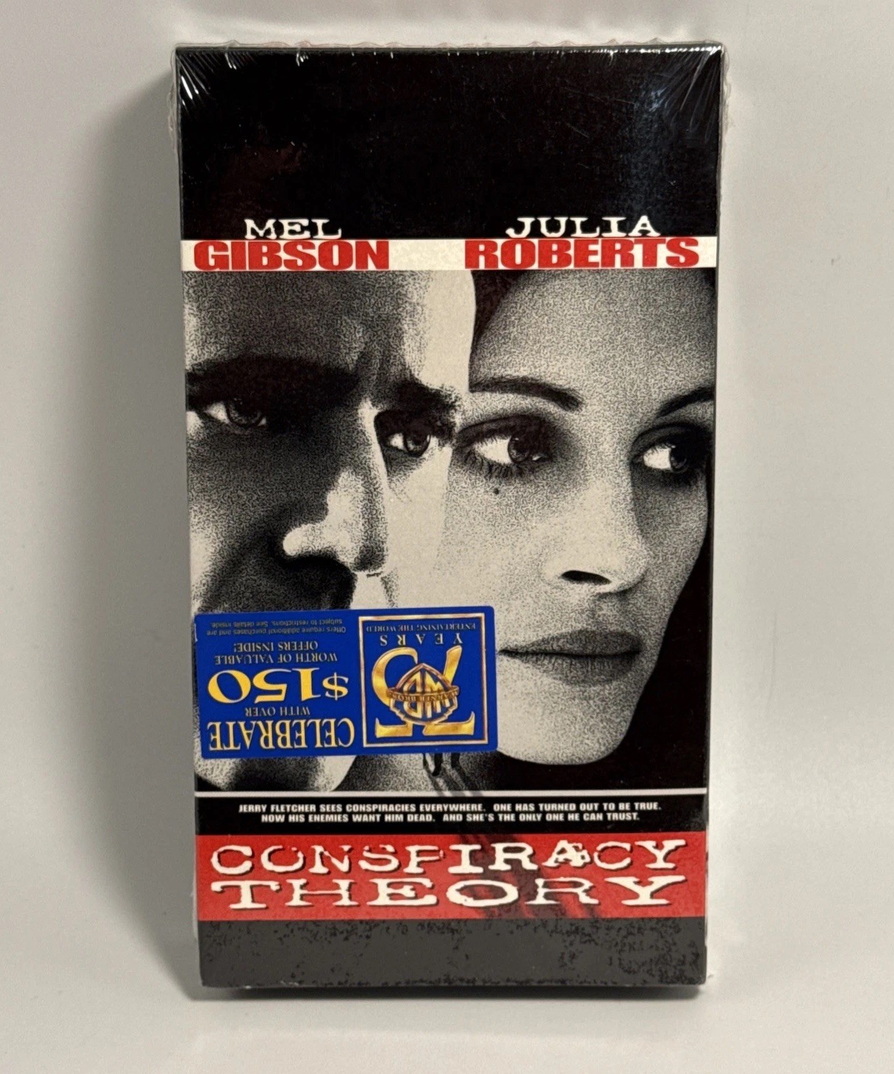 Conspiracy Theory VHS 1997 Factory Sealed Mel Gibson Julia Roberts Warner Bros