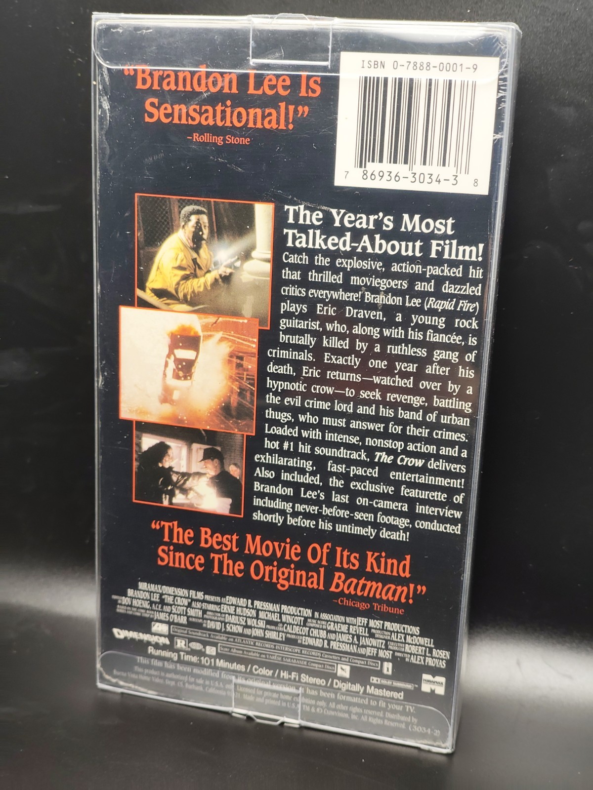 The Crow VHS ***Brand New with Miramax Seal Plus PoP*** Dimension Home Video