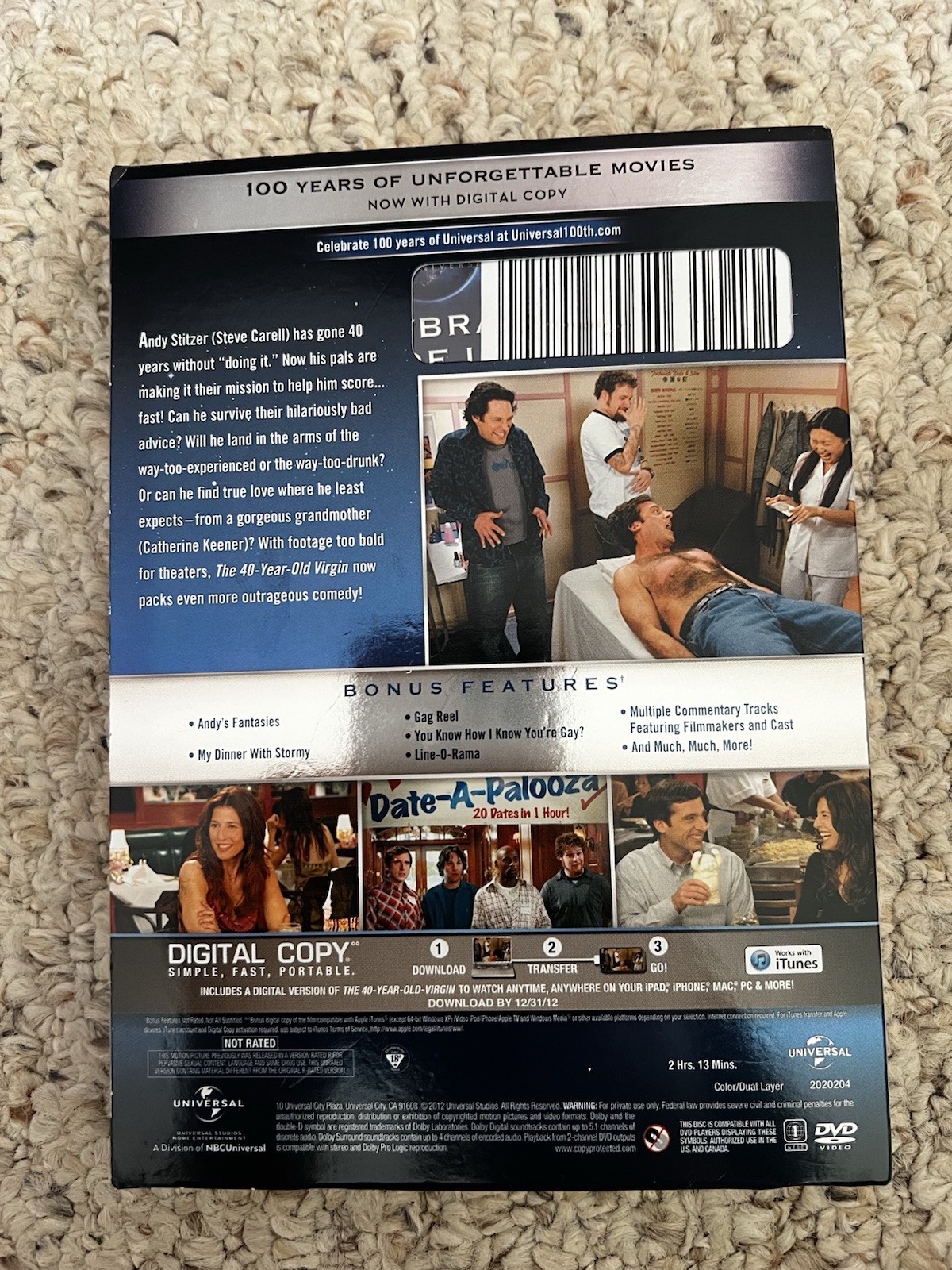 The 40-Year-Old Virgin 2005 DVD Universal Slipcover (Rare) SEALED BRAND NEW