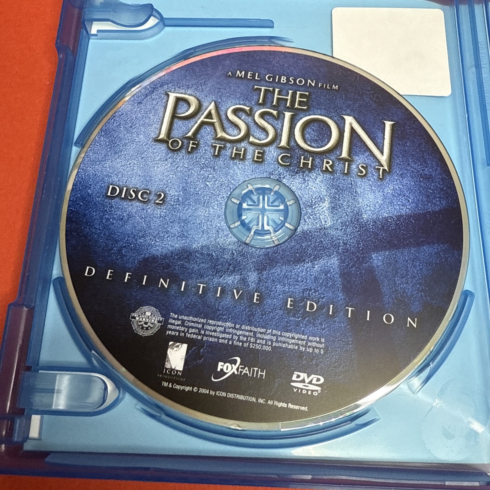 Mel Gibson’s The Passion of The Christ Definitive Edition 2-Disc Blu Ray 2004