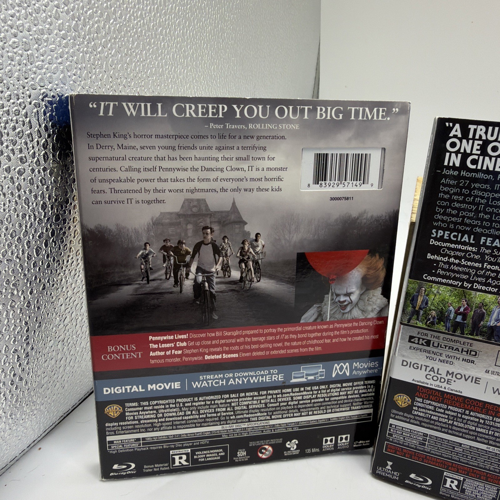 Stephen King’s IT 1 & 2 And 1990 Original Miniseries Blu Ray And Dvd