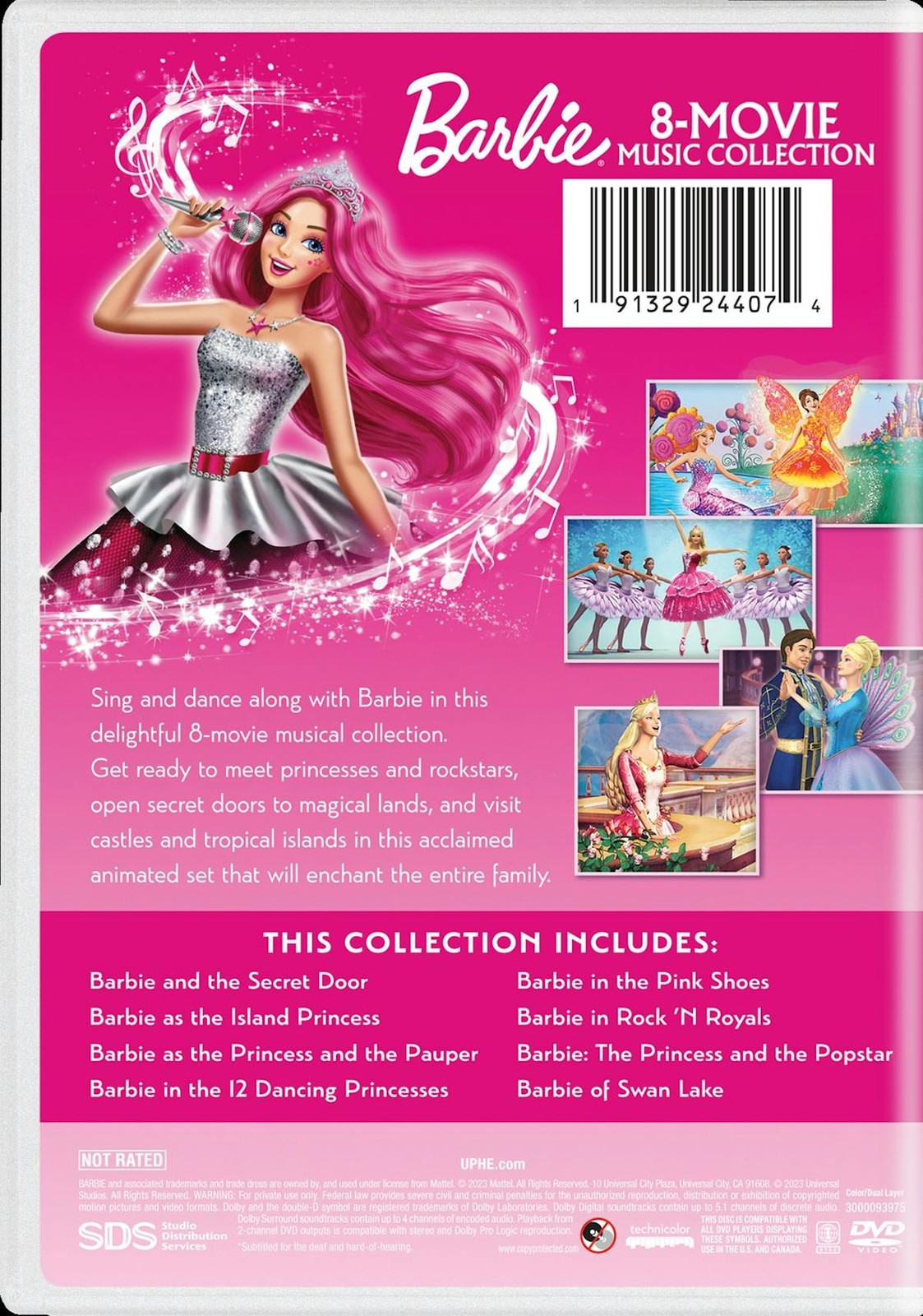 Barbie 8-movie Musical Collection DVD NEW