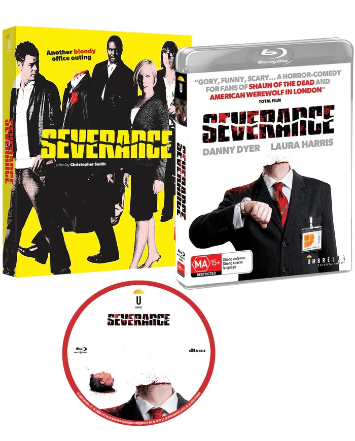 SEVERANCE w/Limited Ed Slipcover (2006) (Blu-Ray) UMBRELLA – DANNY DYER – NEW!!