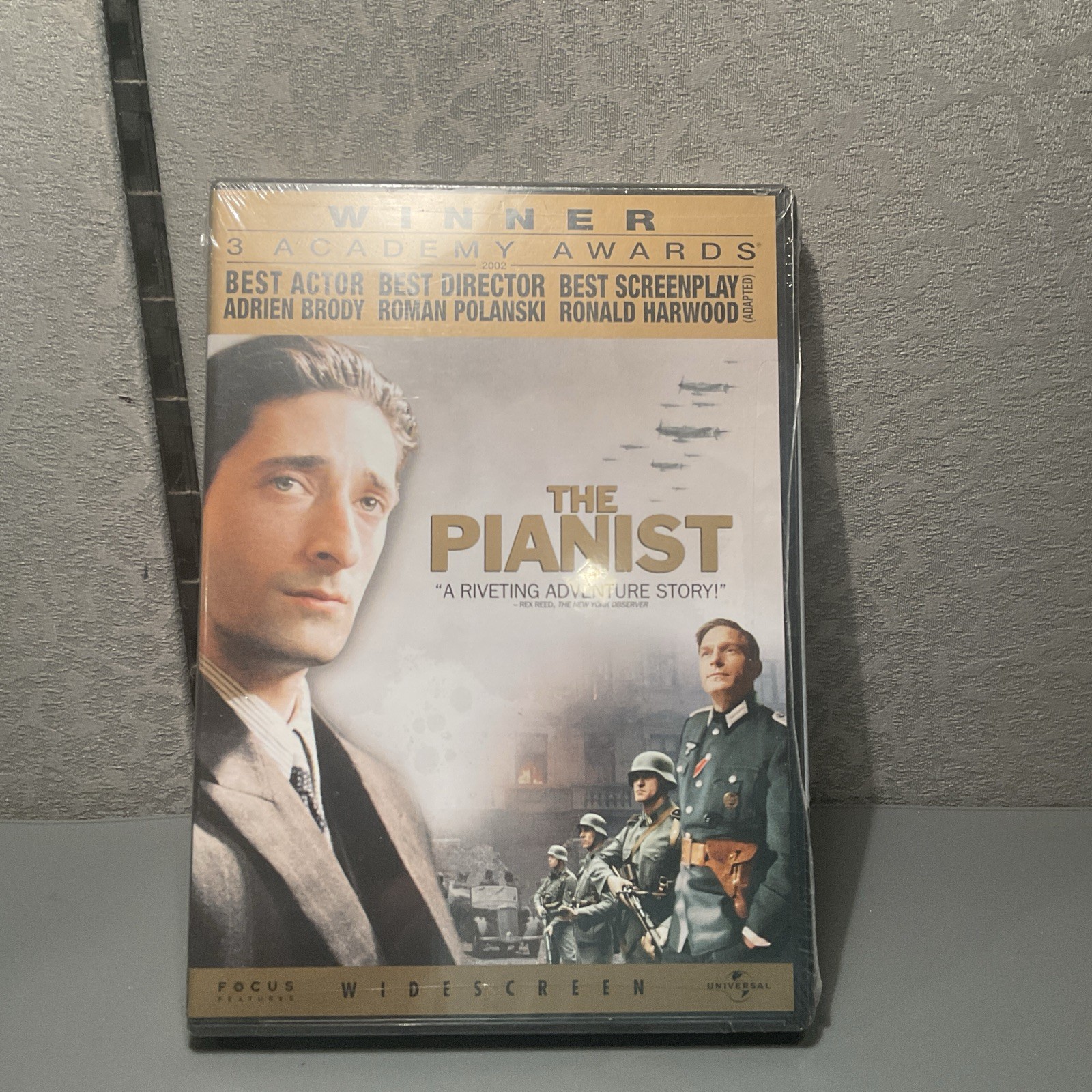 The Pianist DVD 2003 Adrien Brody Roman Polanski Full Screen Academy Award NEW