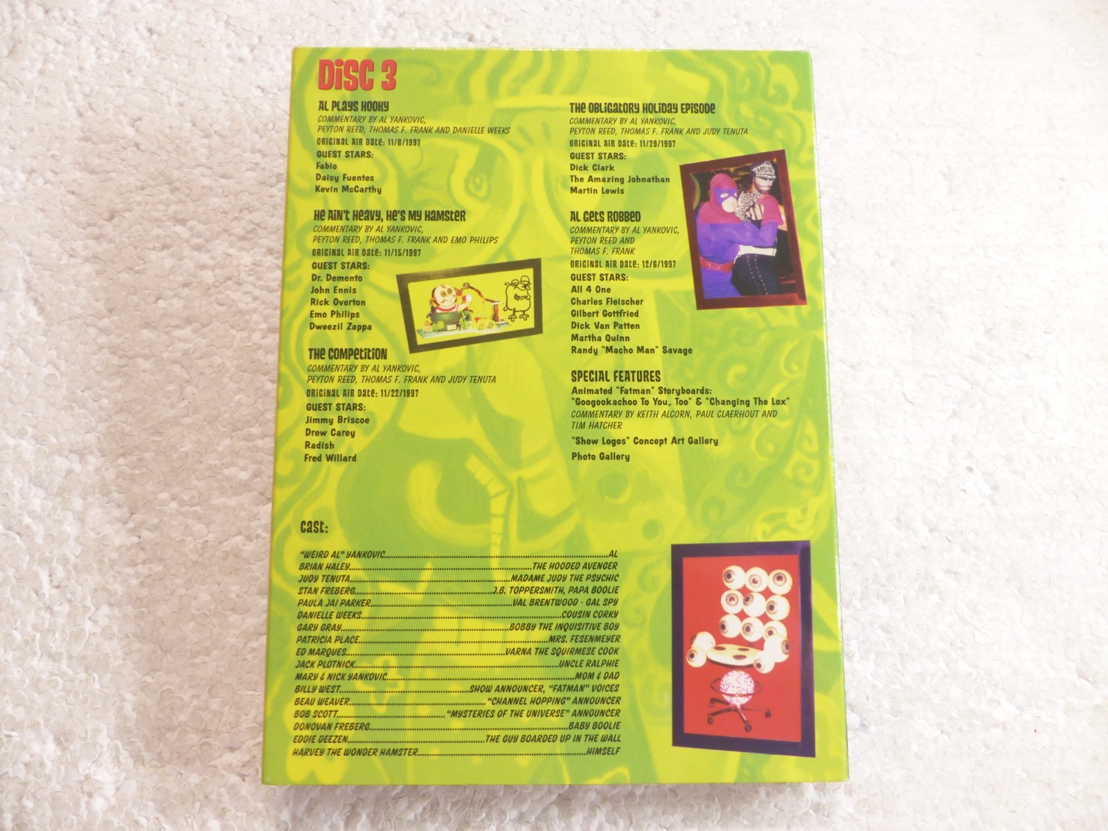 The Weird Al Show: The Complete Series (DVD 2006 2-Disc Set) MISSING DISC 1 READ