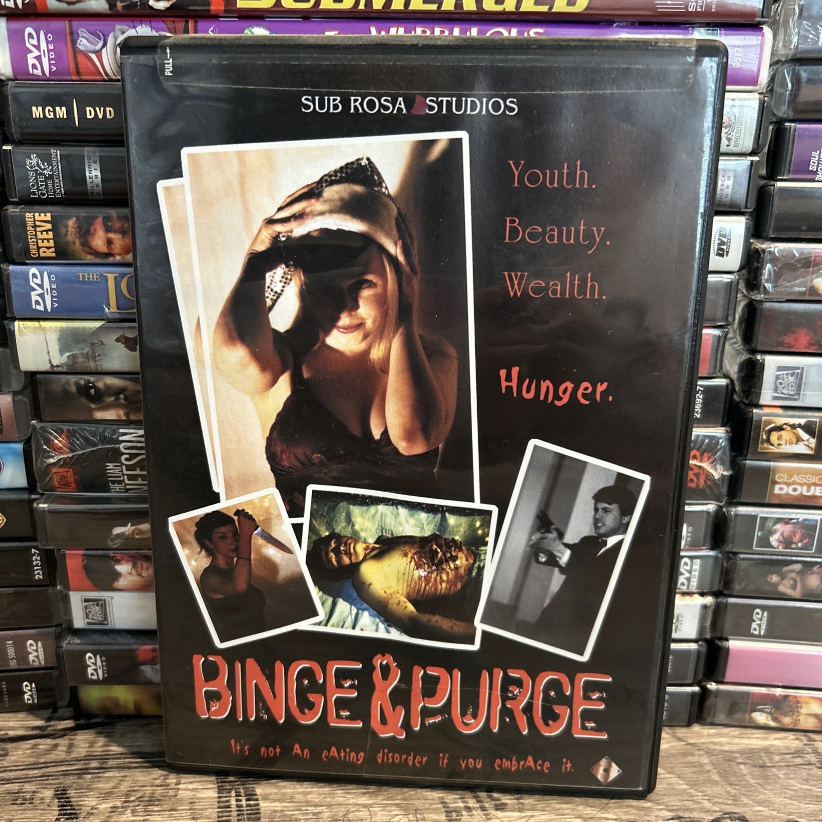 Binge & Purge DVD Sub Rosa Studios 2003, Horror, Tanya Barnard Stephan Bourke -E