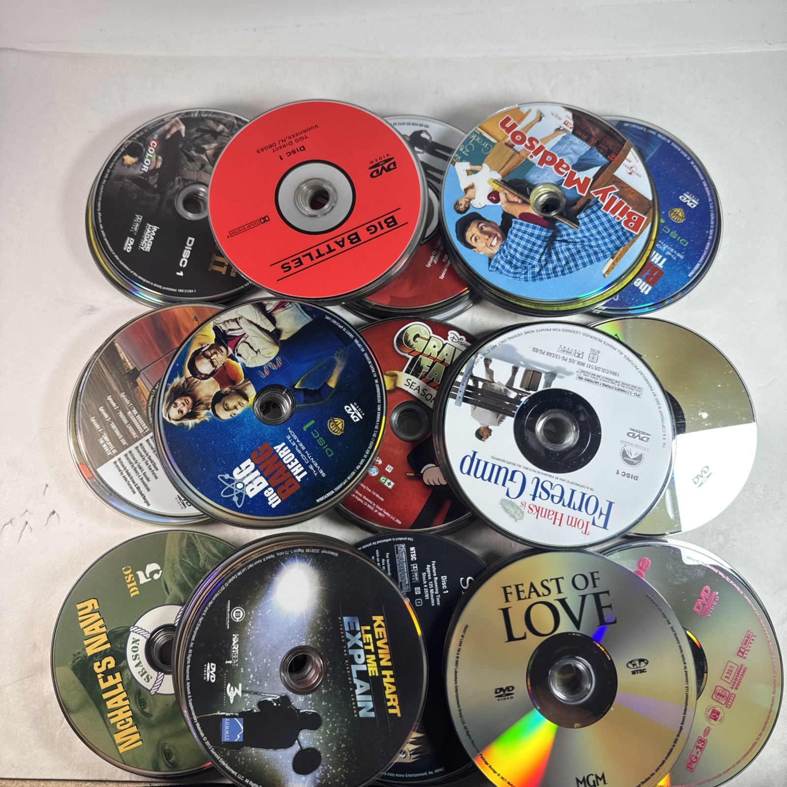 LOT OF (150+) BULK DVD — (Movies / TV Shows) — DVD DISCS ONLY (see DESC) #73