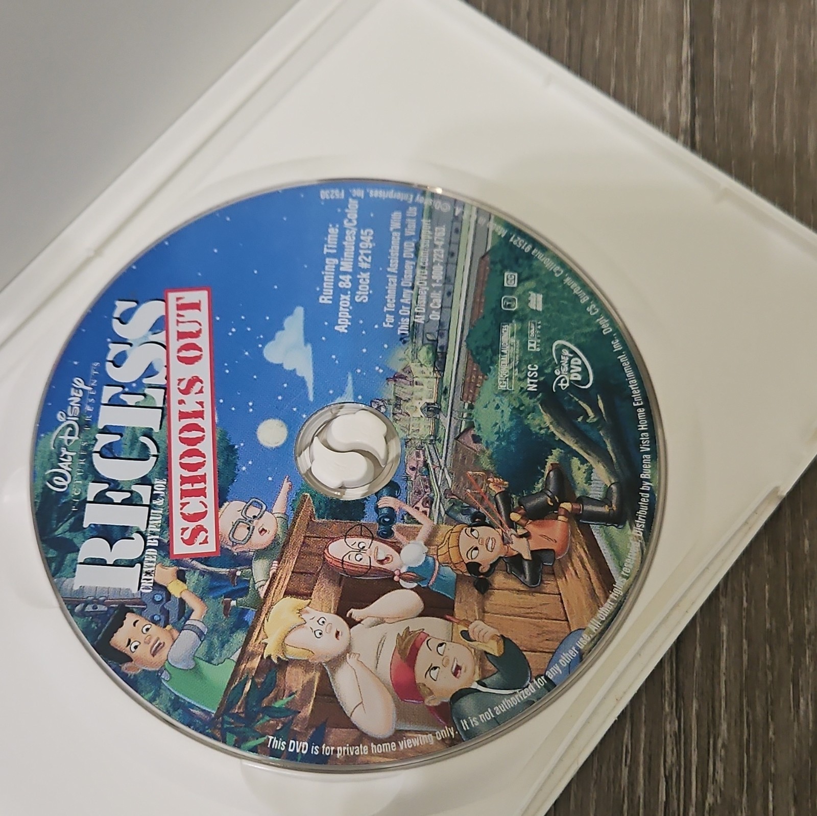 Walt Disney Home Entertainment Recess: School’s Out DVD 2001 G WS 16:9 84m NTSC