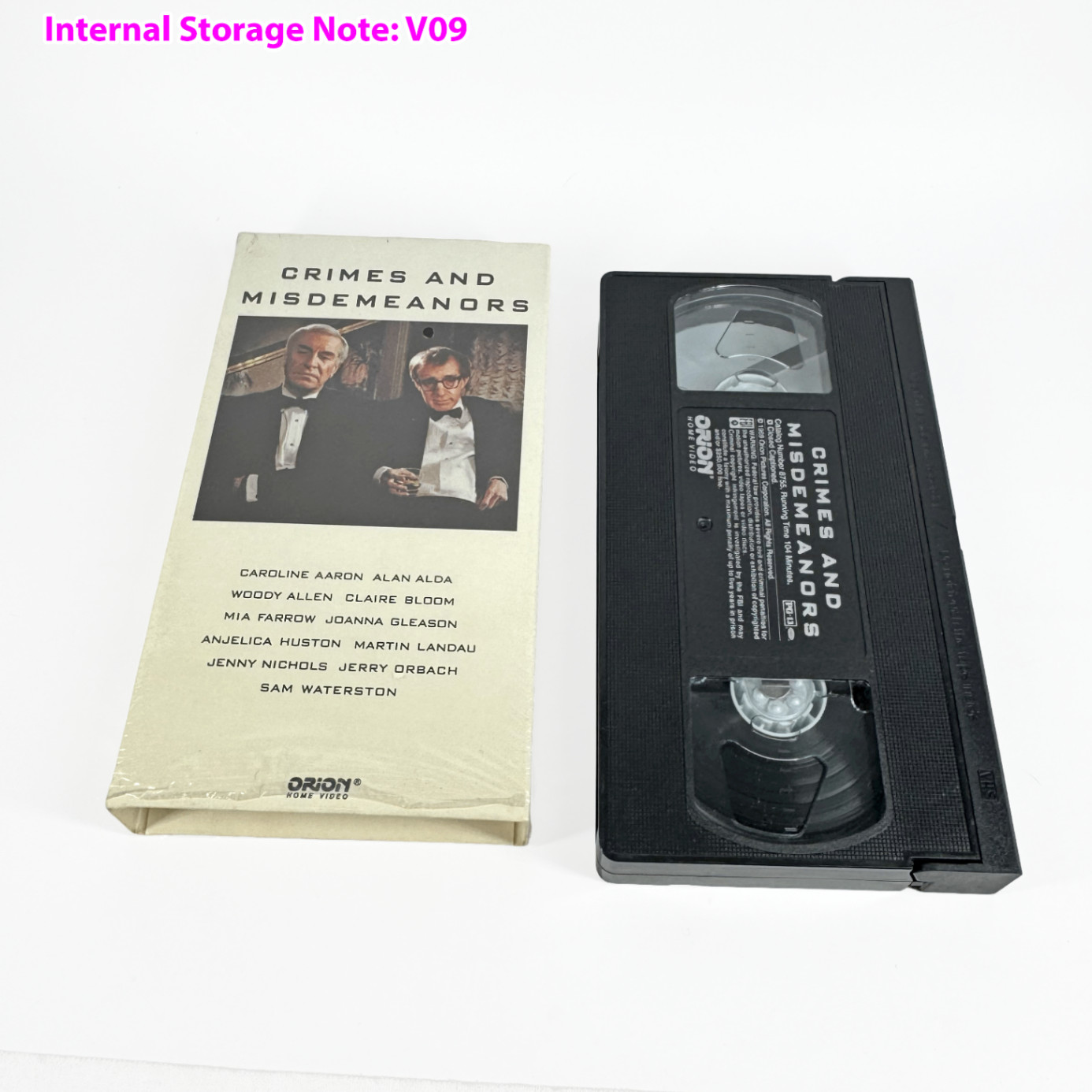 Crimes and Misdemeanors VHS 1989 Drama Comedy Woody Allen