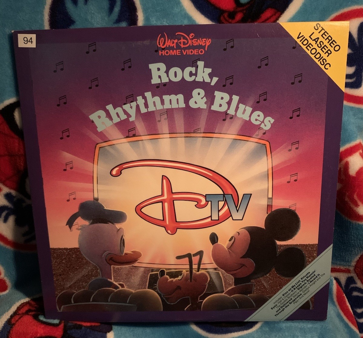 Rock, Rhythm & Blues (Laserdisc) Walt Disney Home Video WALT DISNEY 45 Minutes!