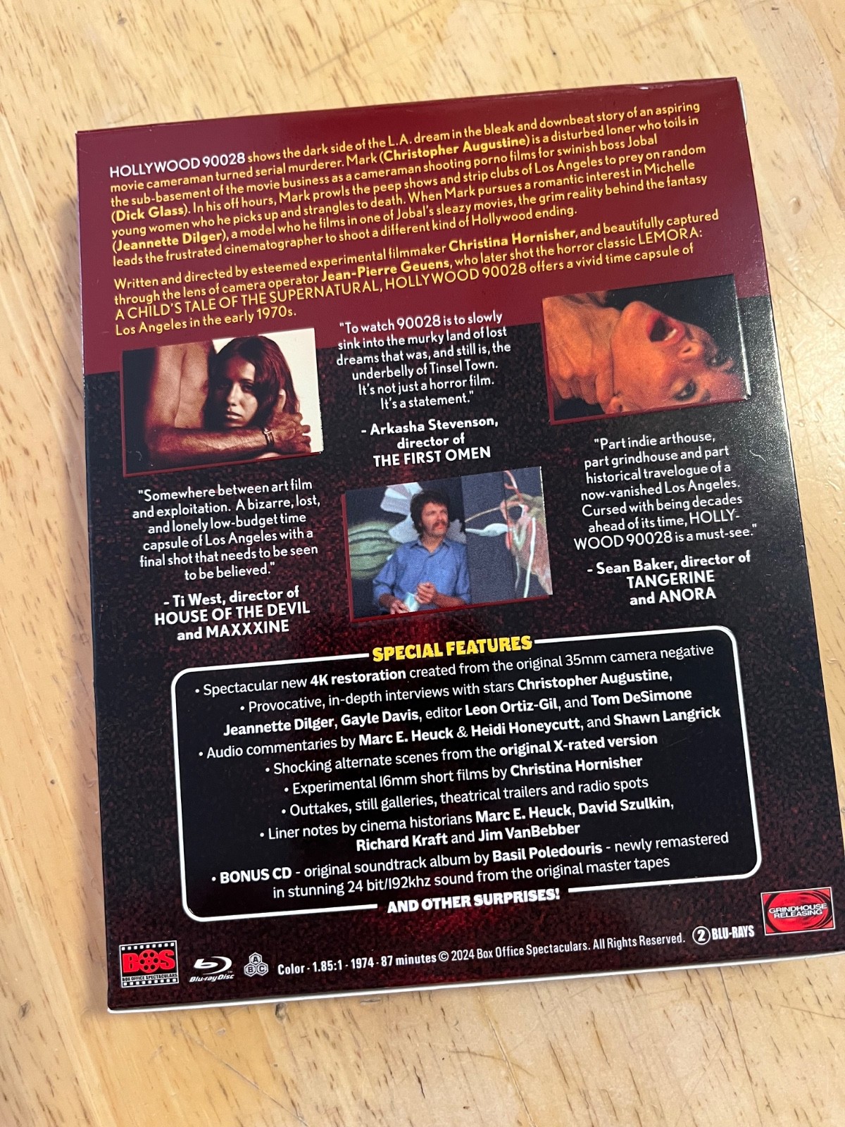 HOLLYWOOD 90028 – BLU-RAY / CD – GRINDHOUSE RELEASING