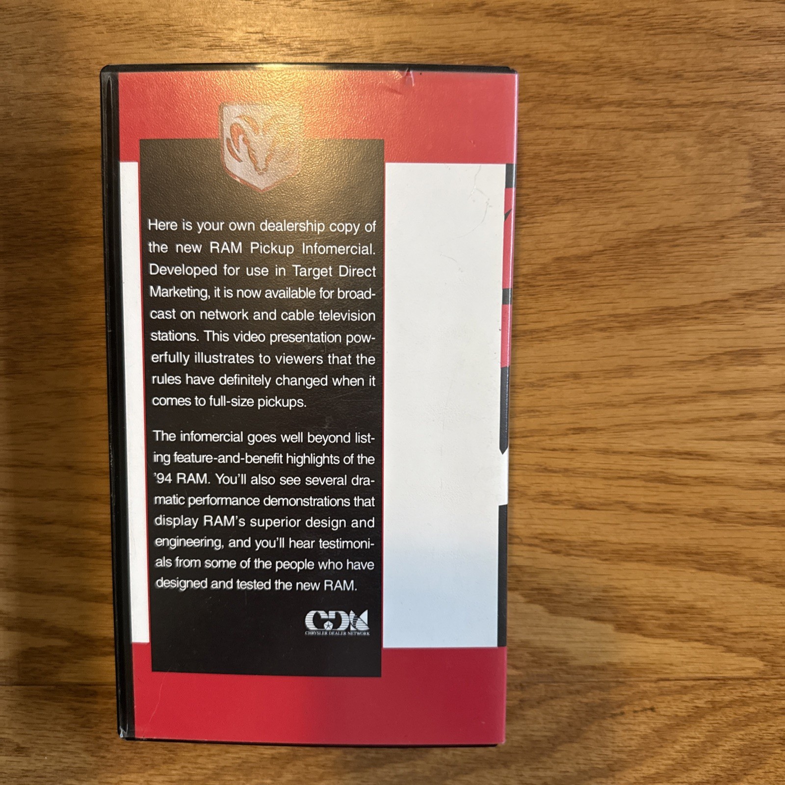 Rare 1994 Dodge Ram Pickup Truck VHS Service Center Volume 14