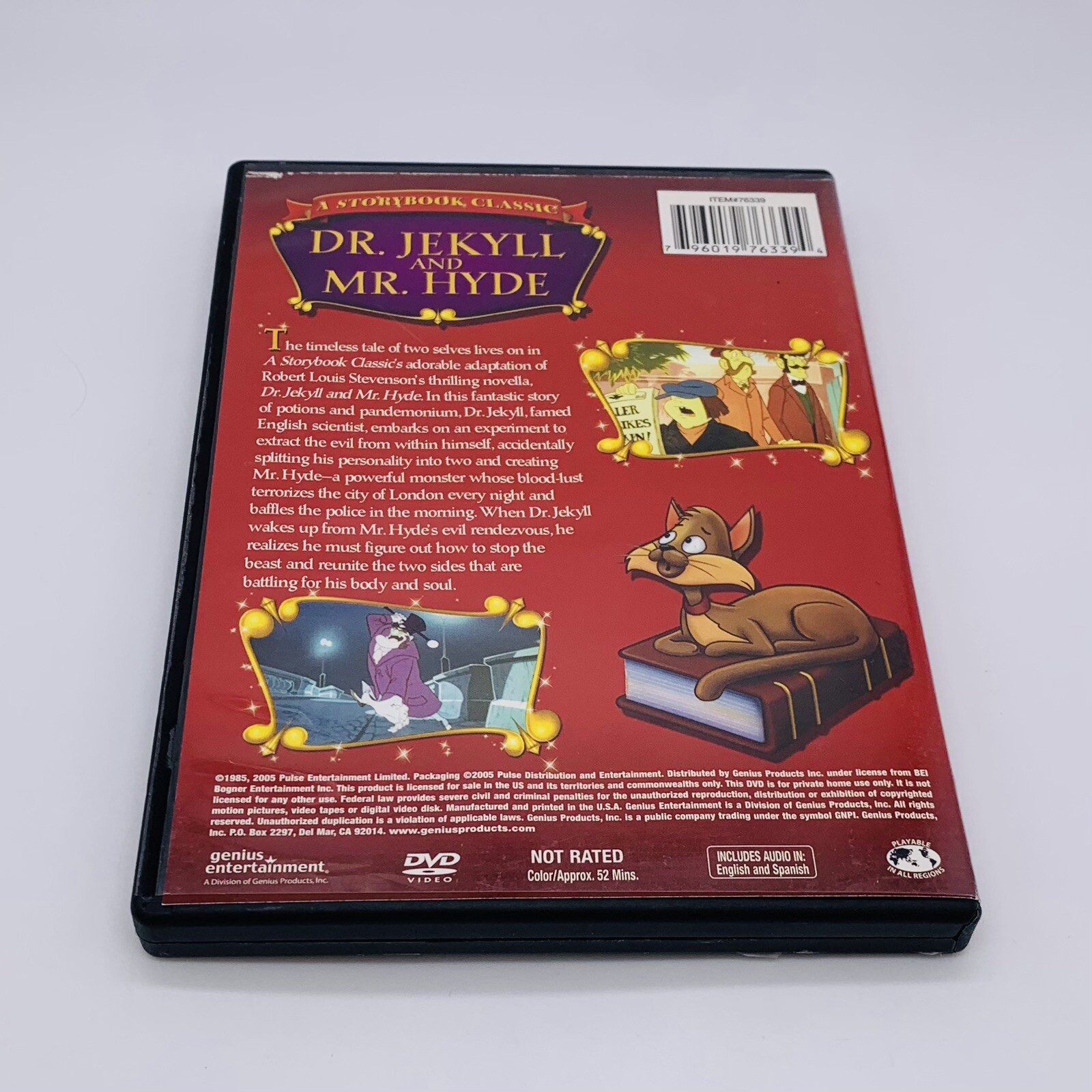 Dr. Jekyll and Mr. Hyde A Storybook Classic DVD 2005 Genius Entertainment – Used