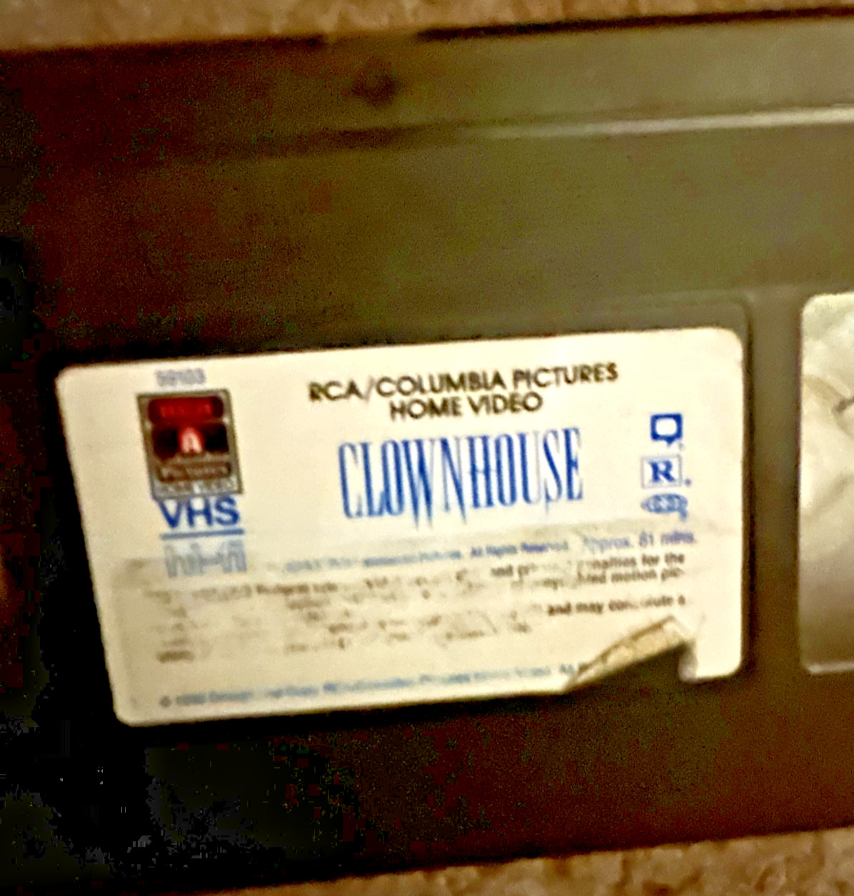 Rare CLOWNHOUSE VHS 1989 Horror Movie • Tested • Hollywood Video