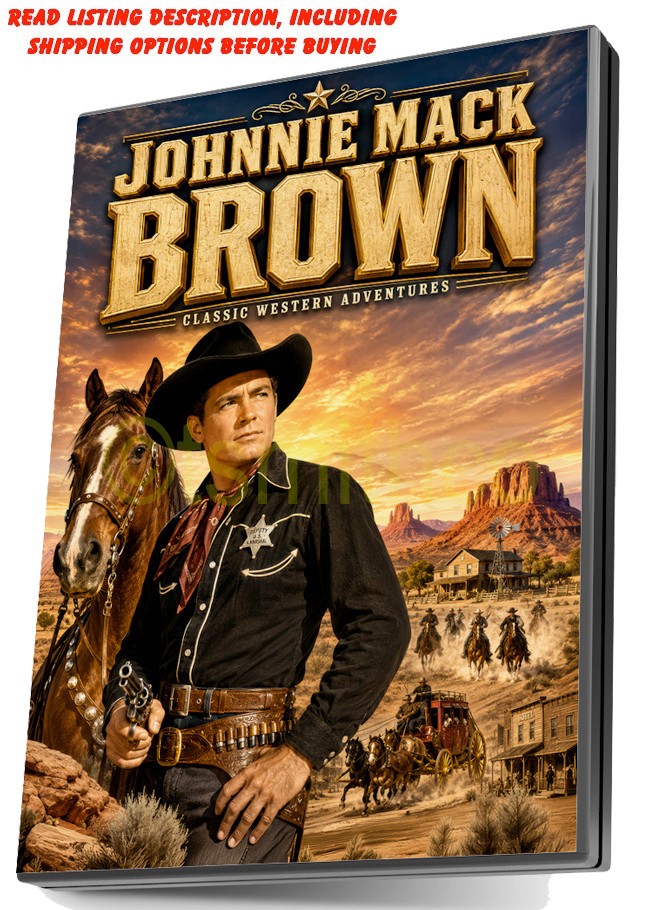JOHNNY MACK BROWN 43 MOVIES WESTERN CLASSICS NEW DVD