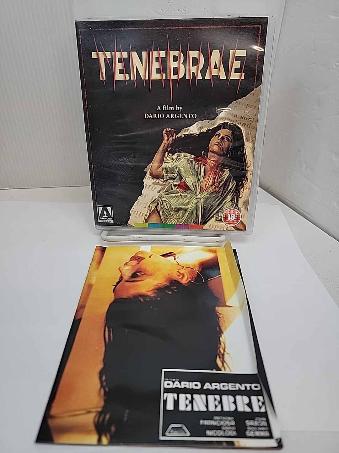 Tenebrae (1982) Blu Ray/DVD Region B Arrow Video w/Booklet Dario Argento Giallo