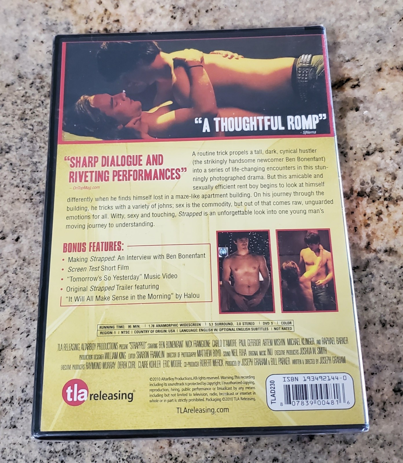 STRAPPED DVD RARE SEXY GAY MALE INTEREST TEEN RENT BOY TRICK HUSTLER QUEER DRAMA