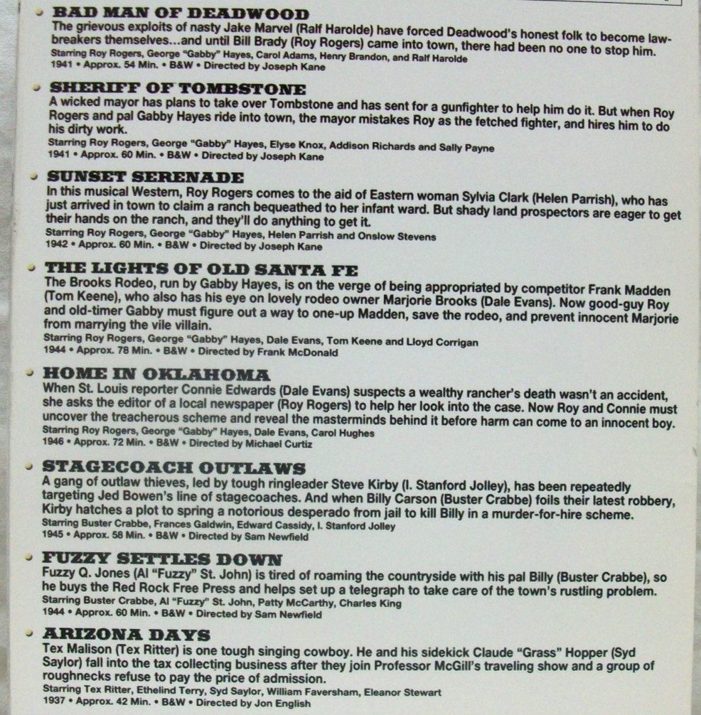 Like NEW 50+ Western Themed DVDs, Movies and some Vintage Television Shows
